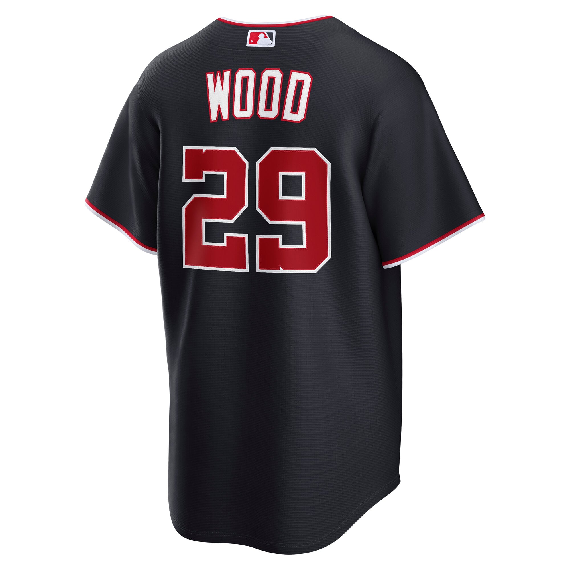 James Wood Washington Nationals Alternate Jersey - Navy - Image 4