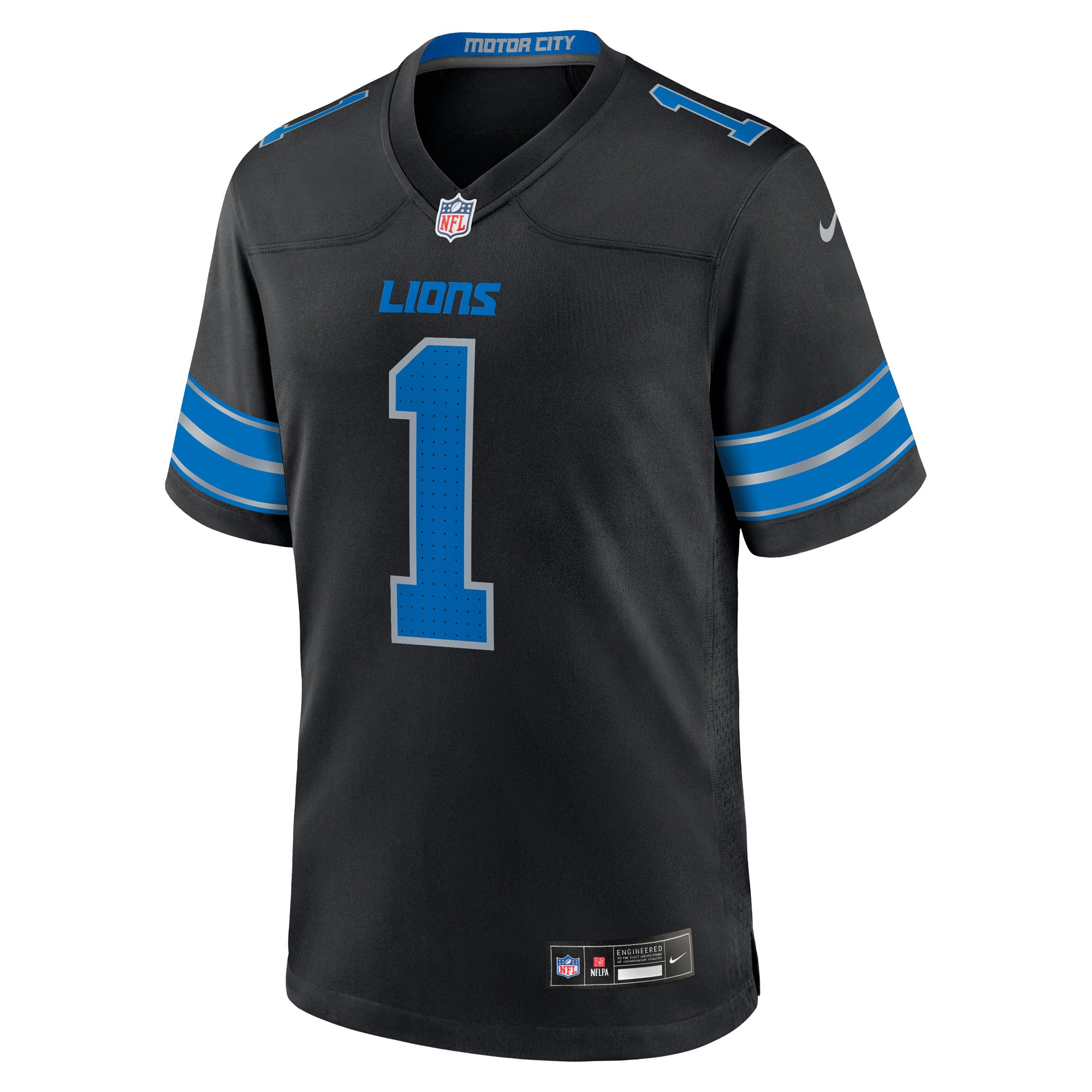 Jameson Williams Detroit Lions Game Player Jersey - Black - Image 3