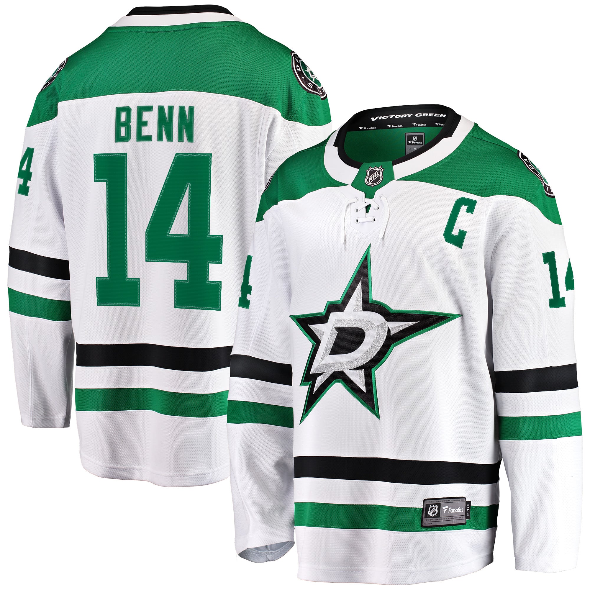 Jamie Benn Dallas Stars Breakaway Jersey - White - Image 2
