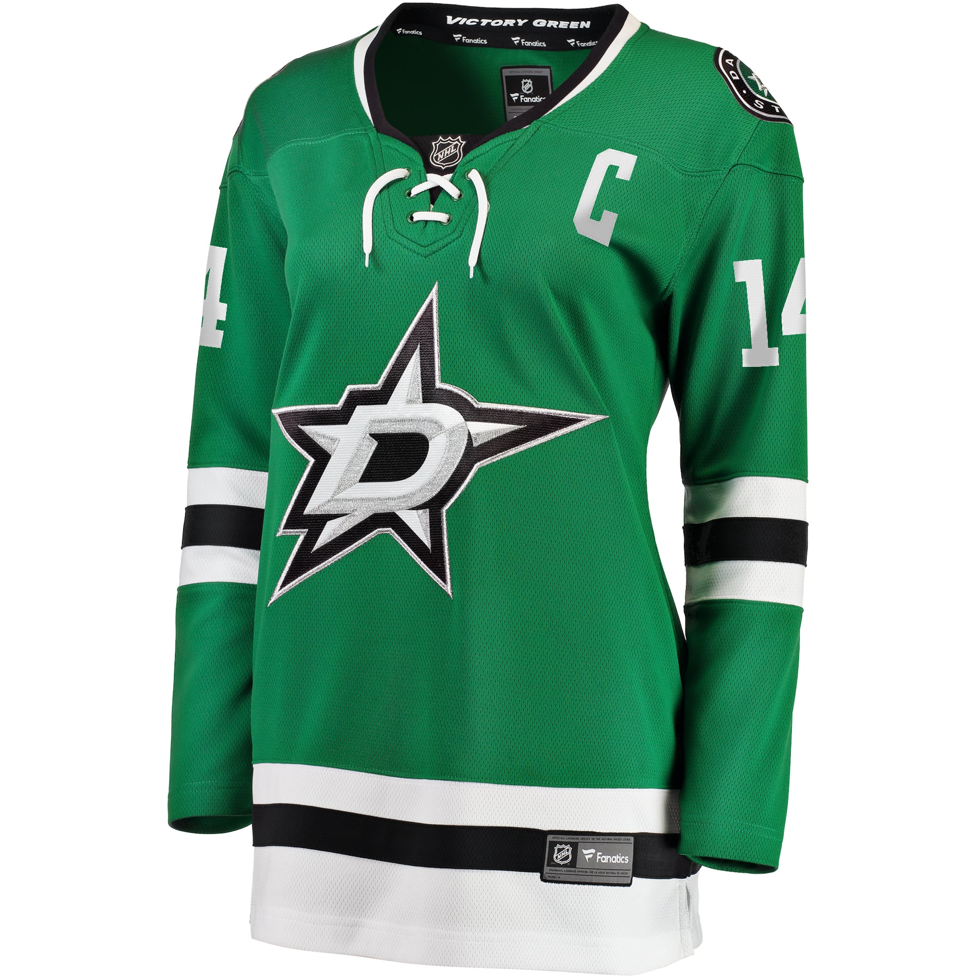 Jamie Benn Dallas Stars Women's Captain Patch Home Breakaway Player Jersey - Kelly Green - Image 3