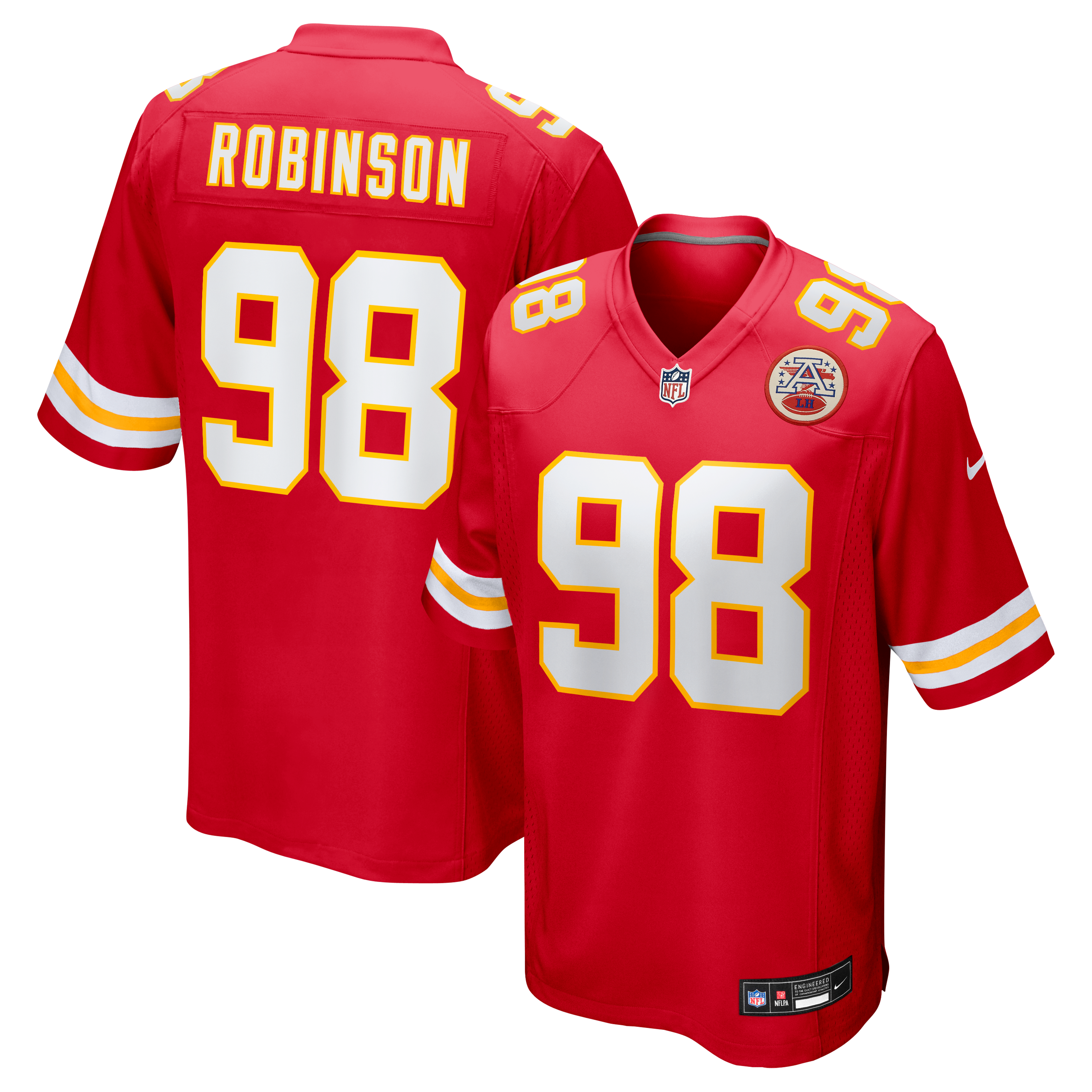 Janarius Robinson Kansas City Chiefs Team Game Jersey - Red - Image 2