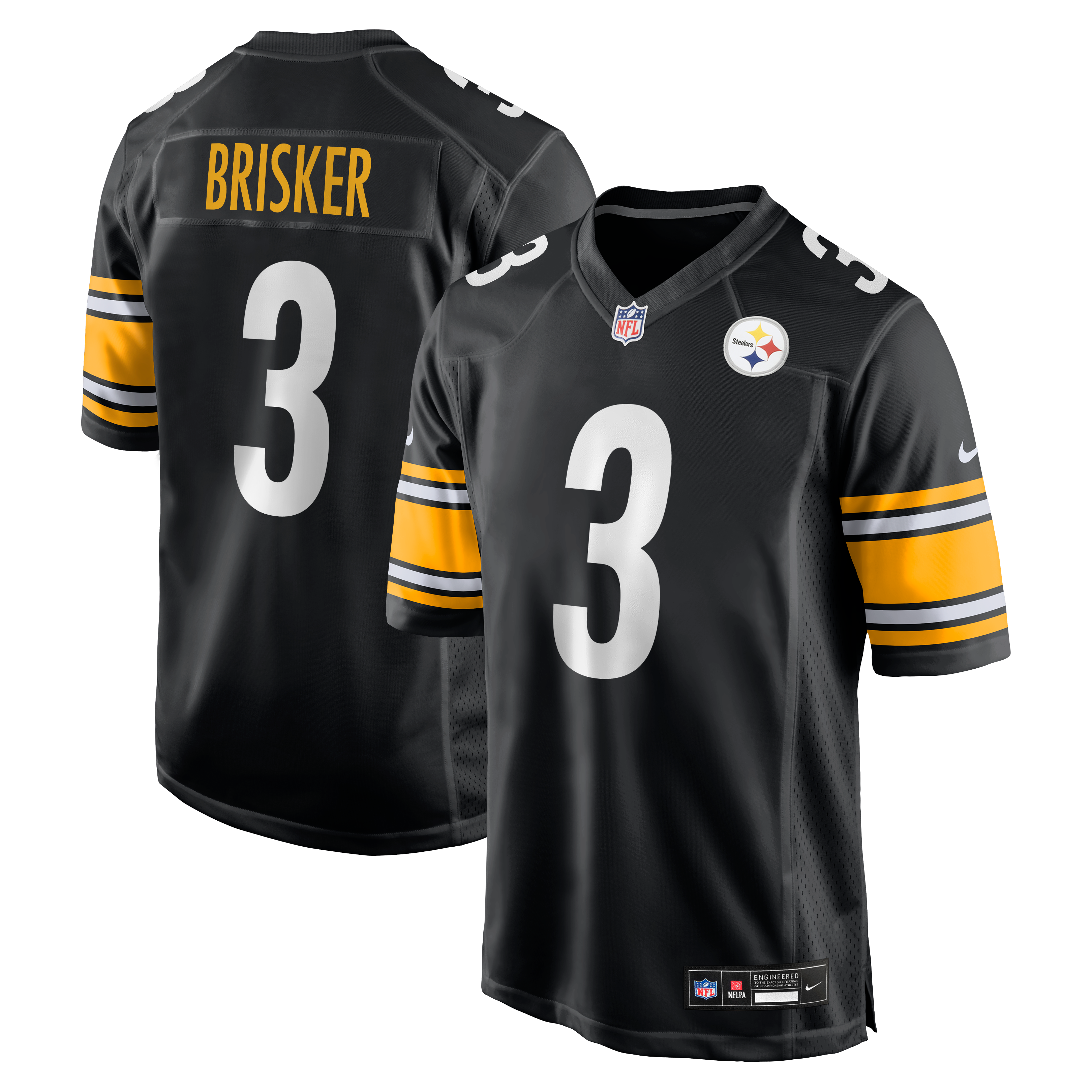 Jaquan Brisker Pittsburgh Steelers Team Game Jersey - Black - Image 2