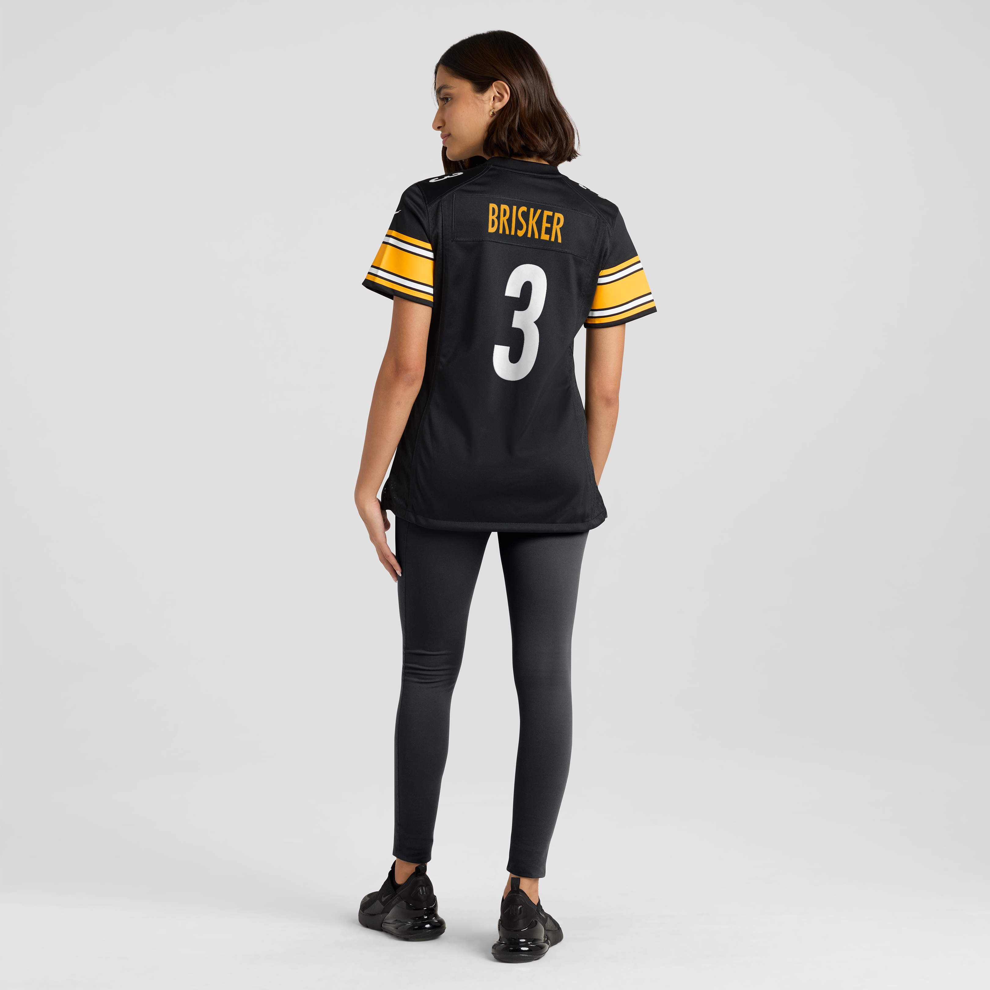 Jaquan Brisker Pittsburgh Steelers Women's Team Game Jersey - Black - Image 4