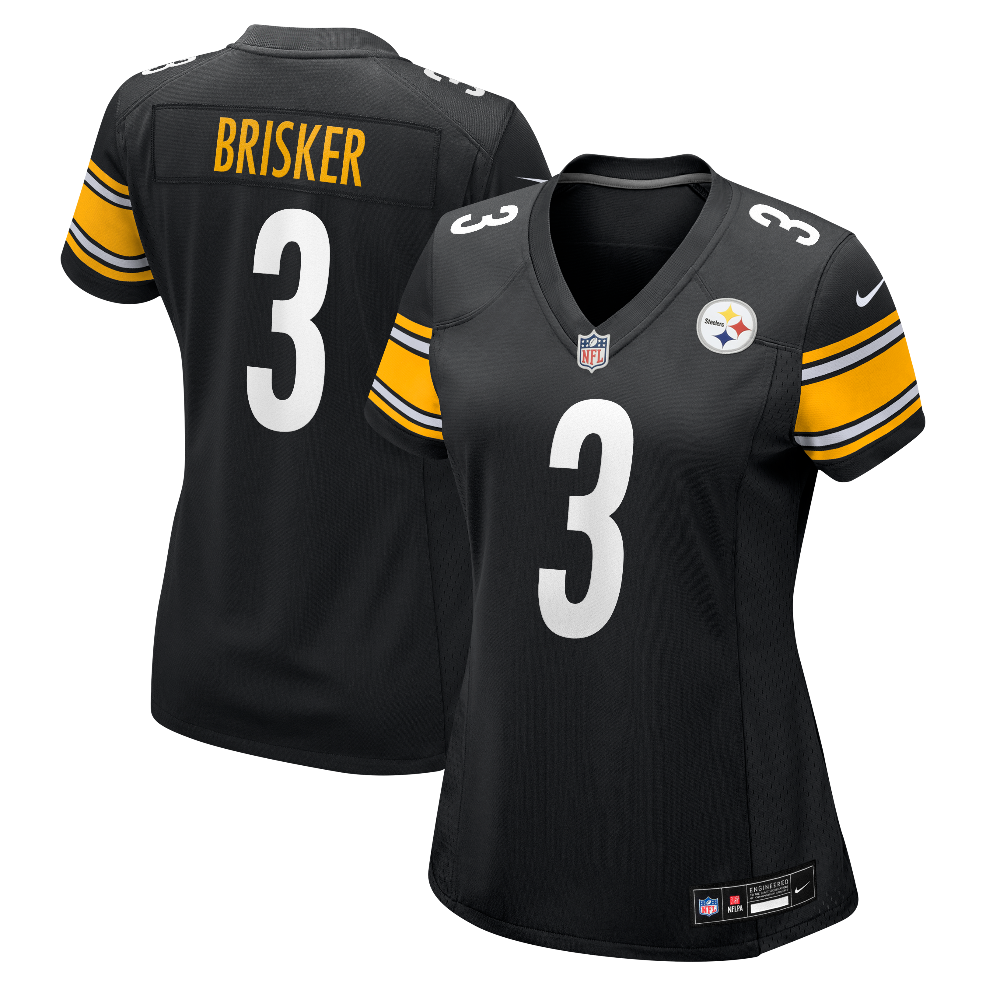 Jaquan Brisker Pittsburgh Steelers Women's Team Game Jersey - Black