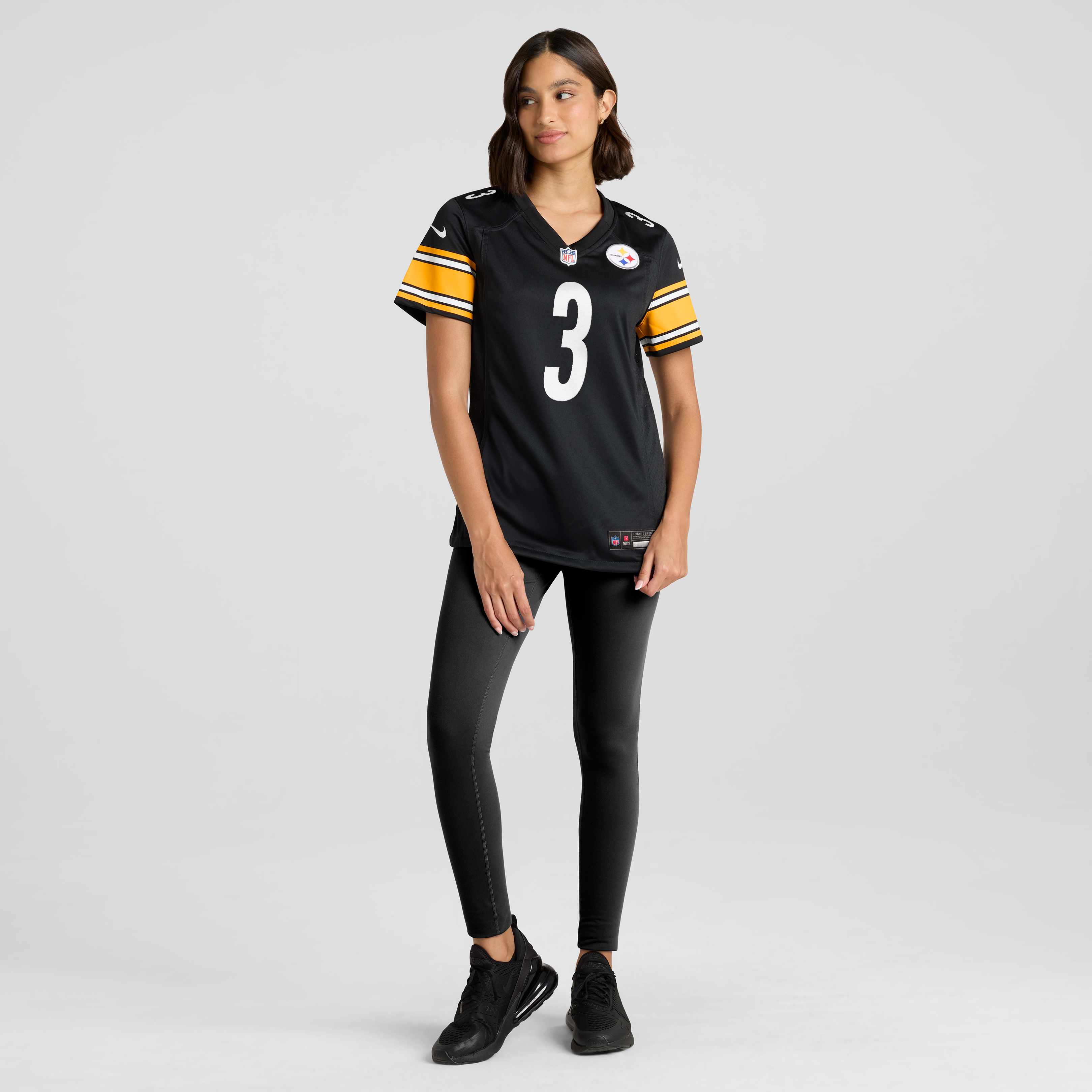 Jaquan Brisker Pittsburgh Steelers Women's Team Game Jersey - Black - Image 3