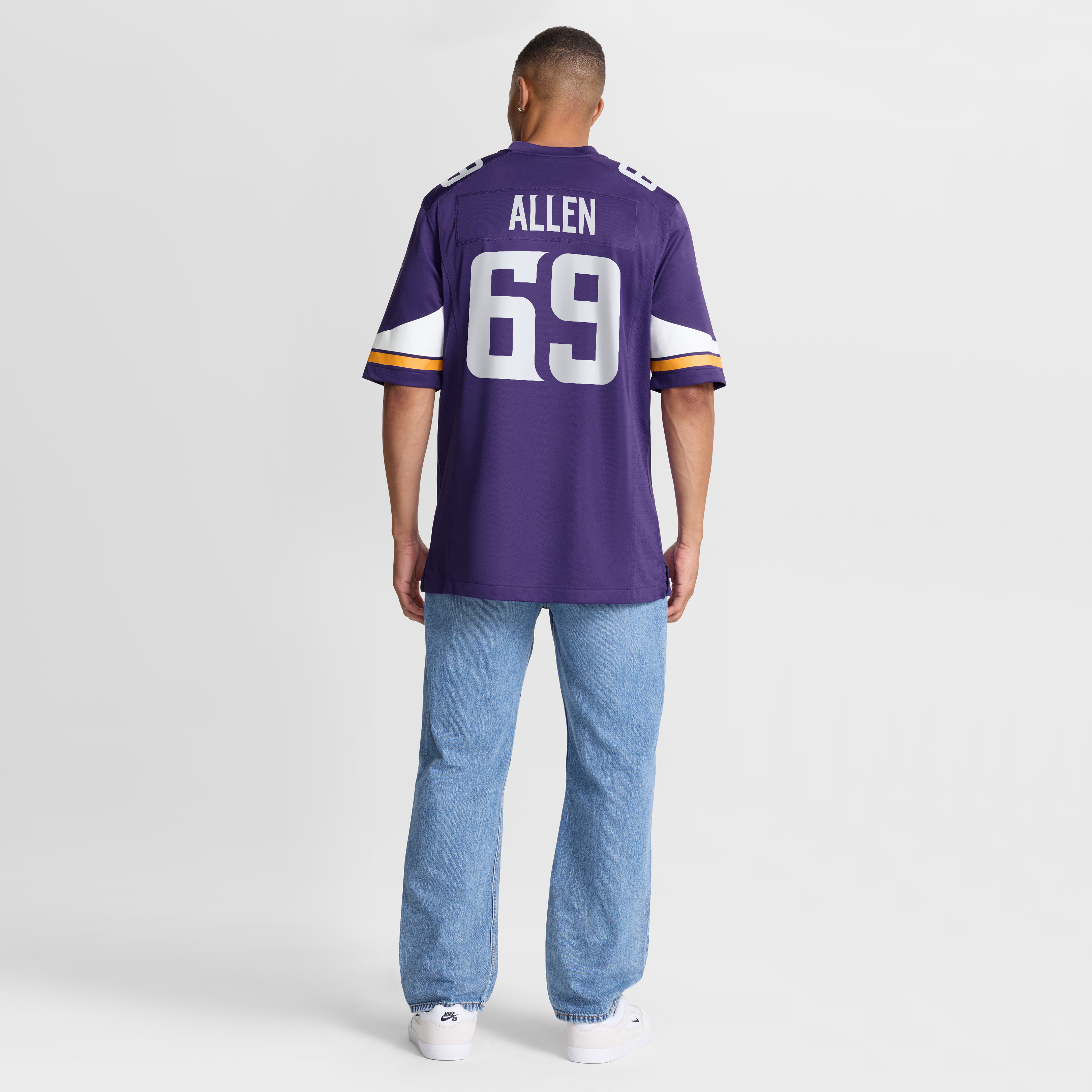 Jared Allen Minnesota Vikings Retired Player Game Jersey - Purple - Image 9
