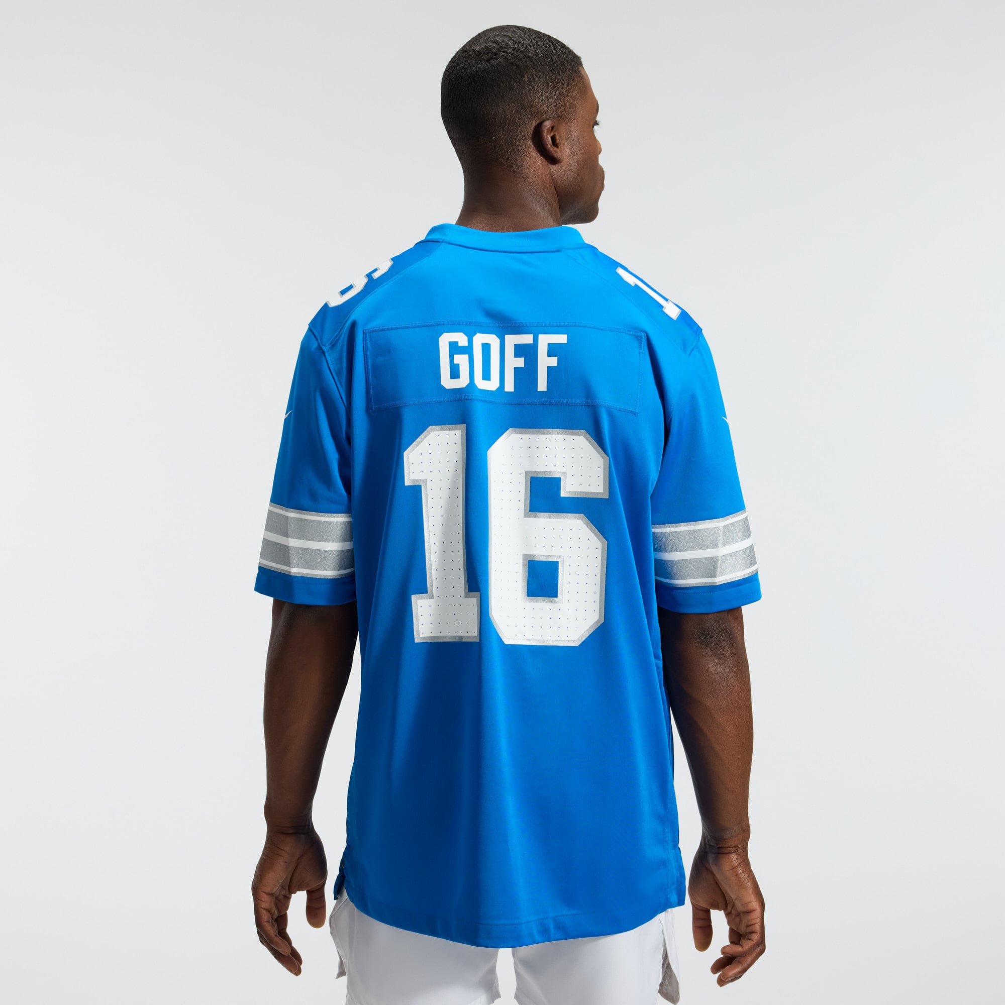 Jared Goff Detroit Lions Game Jersey - Blue - Image 5