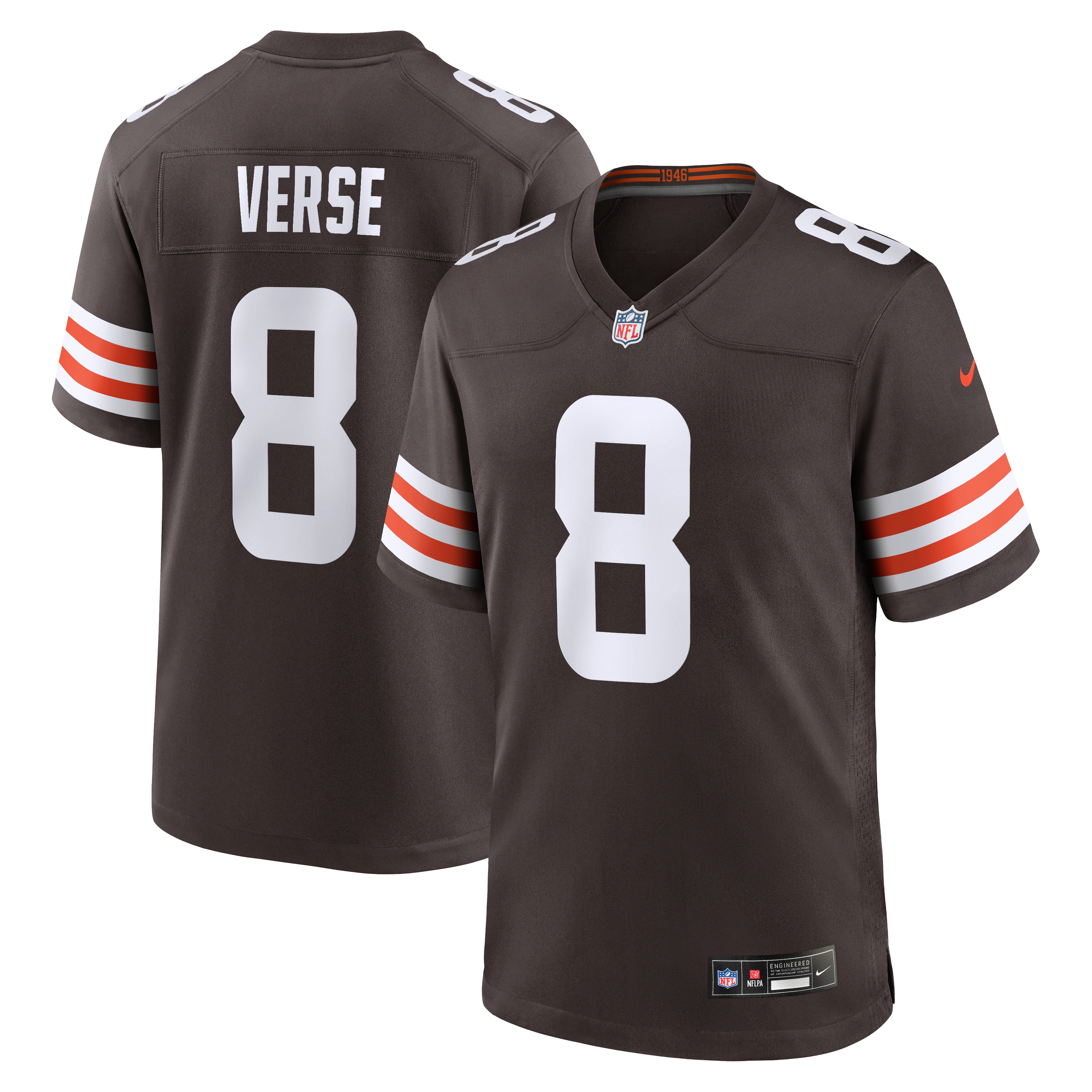 Jared Verse Cleveland Browns Youth Team Game Jersey - Brown - Image 2