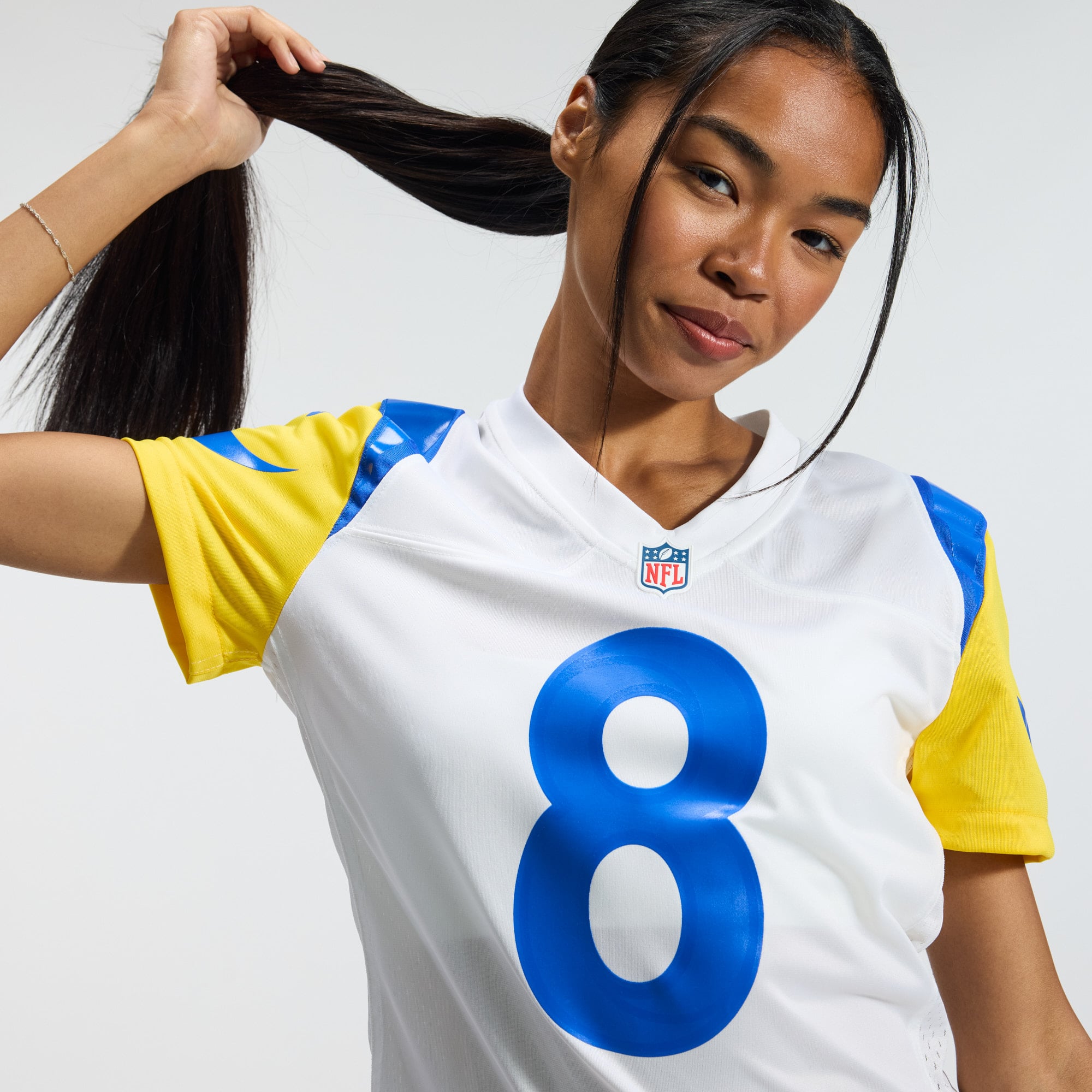 Jared Verse Los Angeles Rams Women's Game Jersey - White - Image 11