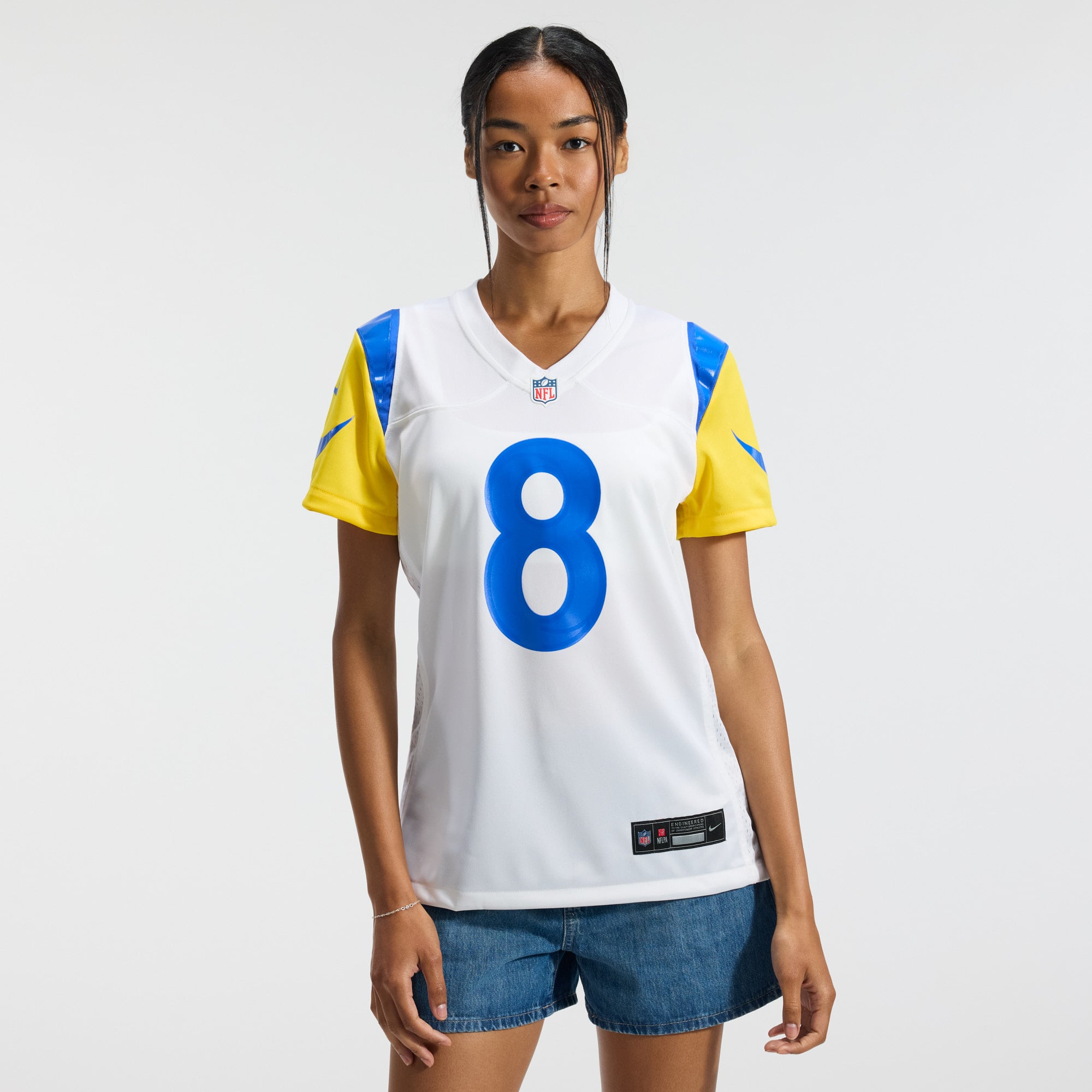 Jared Verse Los Angeles Rams Women's Game Jersey - White - Image 4