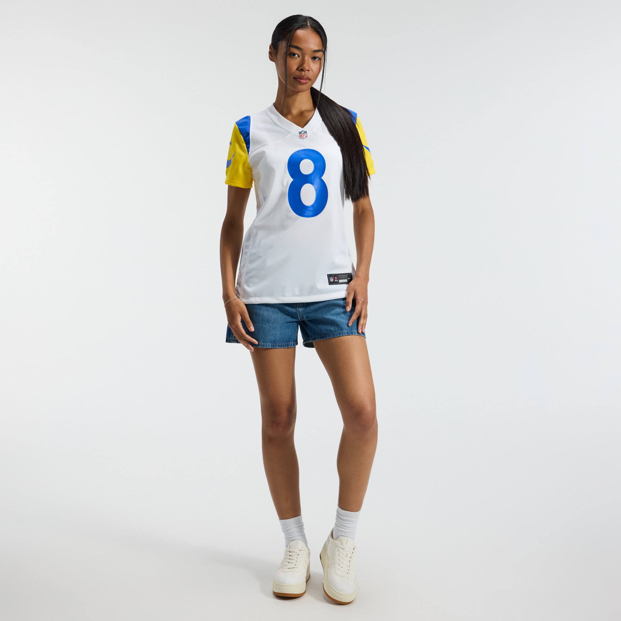 Jared Verse Los Angeles Rams Women's Team Game Jersey - Royal - White - Image 6