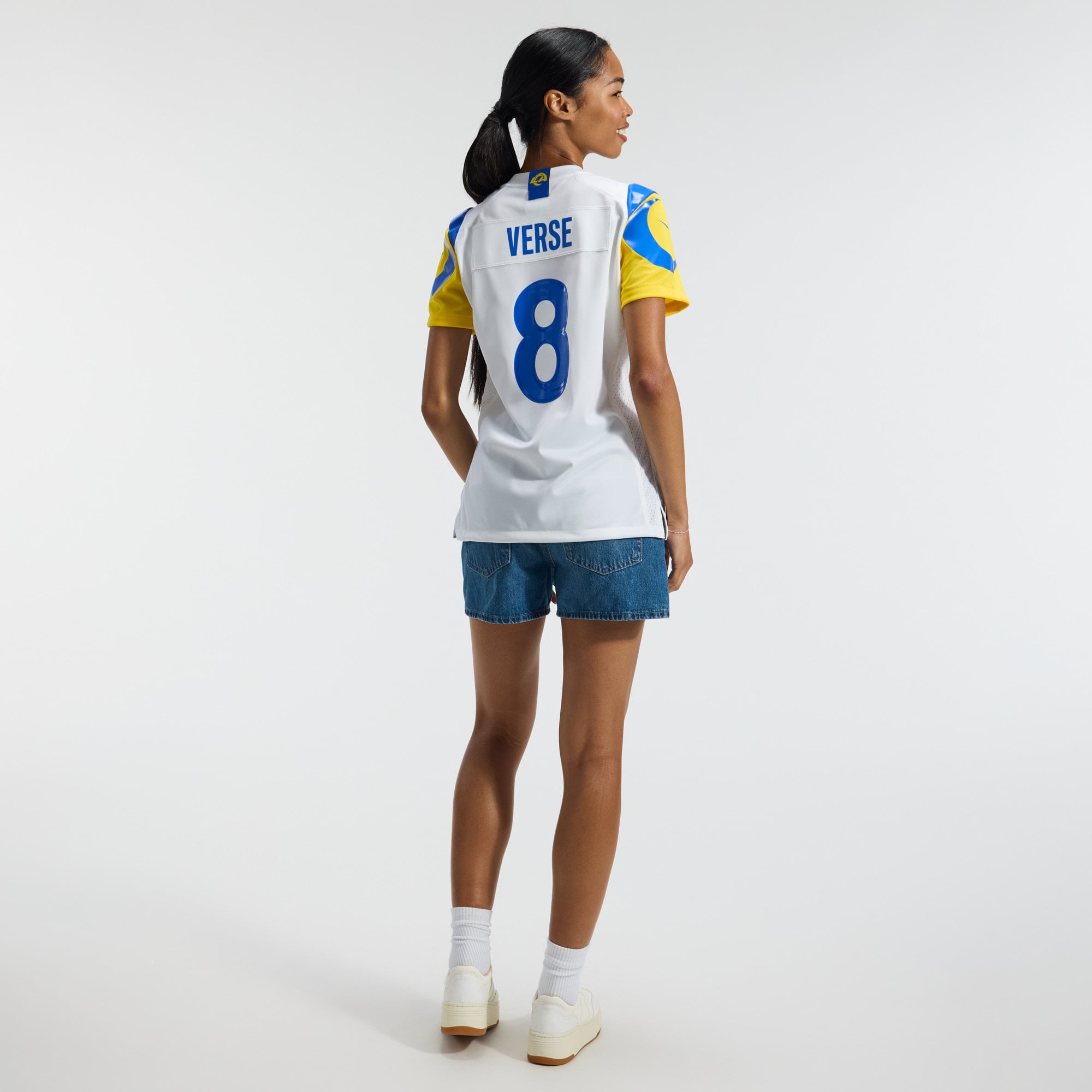 Jared Verse Los Angeles Rams Women's Team Game Jersey - Royal - White - Image 7