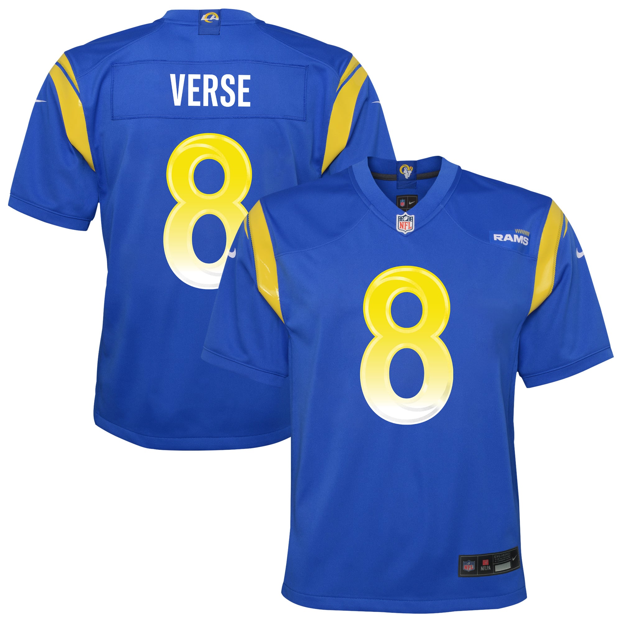 Jared Verse Los Angeles Rams Youth Team Game Jersey - Royal - Image 2