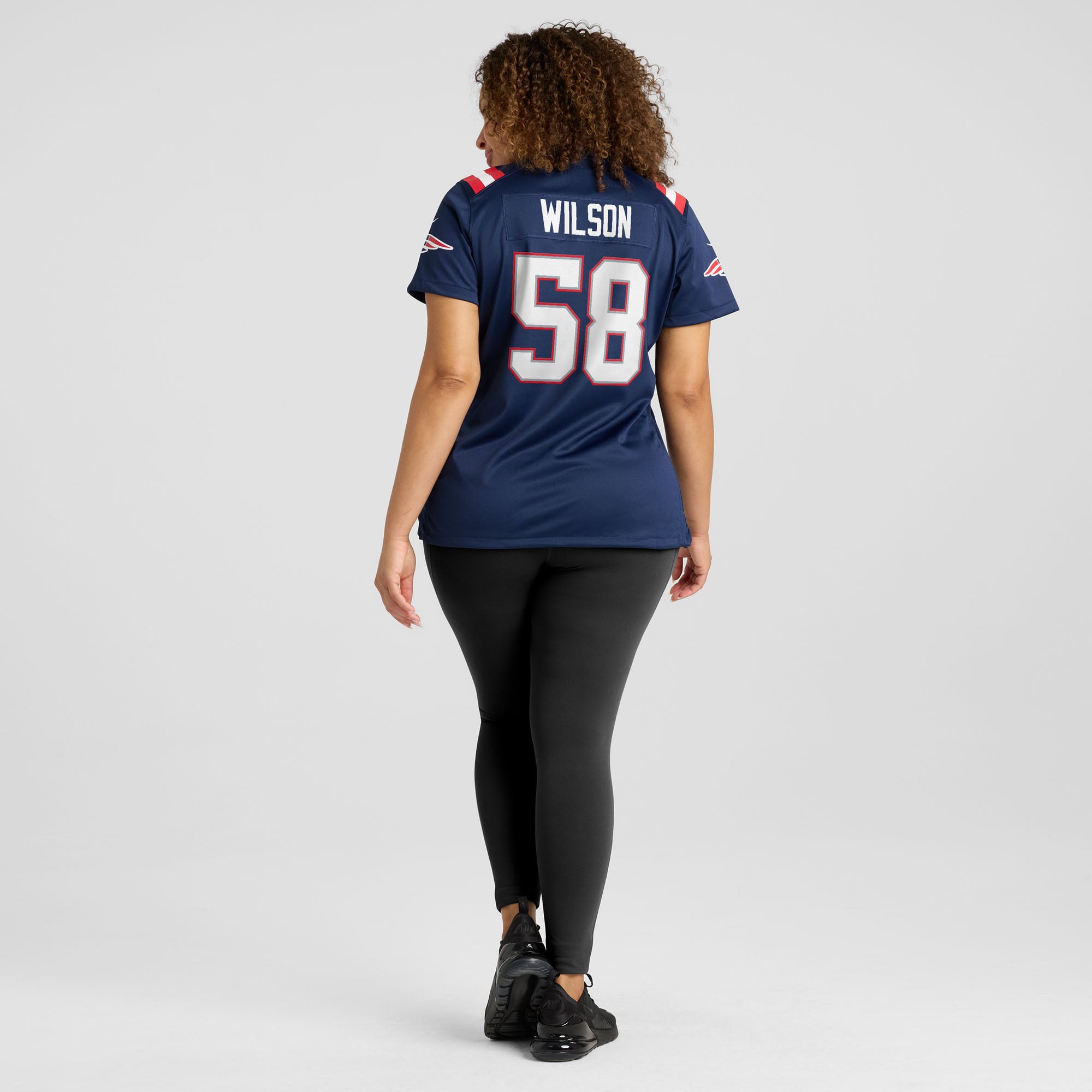 Jared Wilson New England Patriots Women's Team Game Jersey - Navy - Image 8