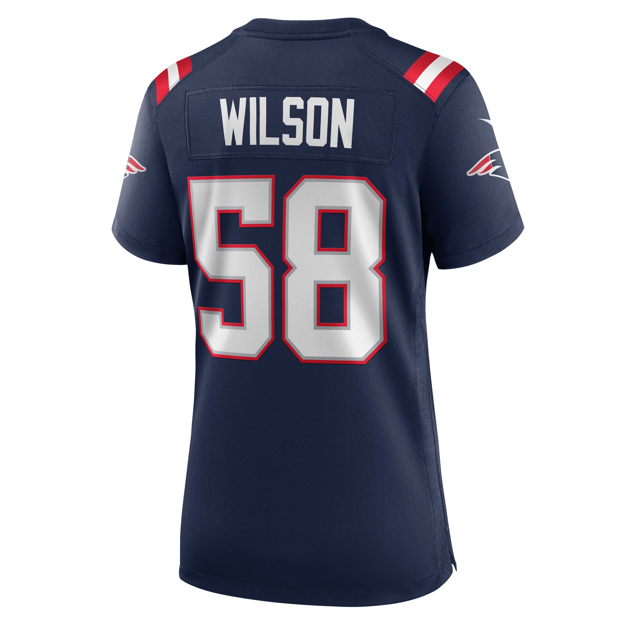 Jared Wilson New England Patriots Women's Team Game Jersey - Navy - Image 4