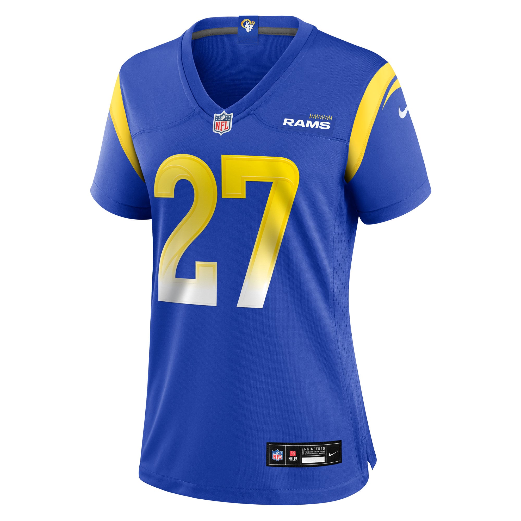 Jarquez Hunter Los Angeles Rams Women's Team Game Jersey - Royal - Image 3