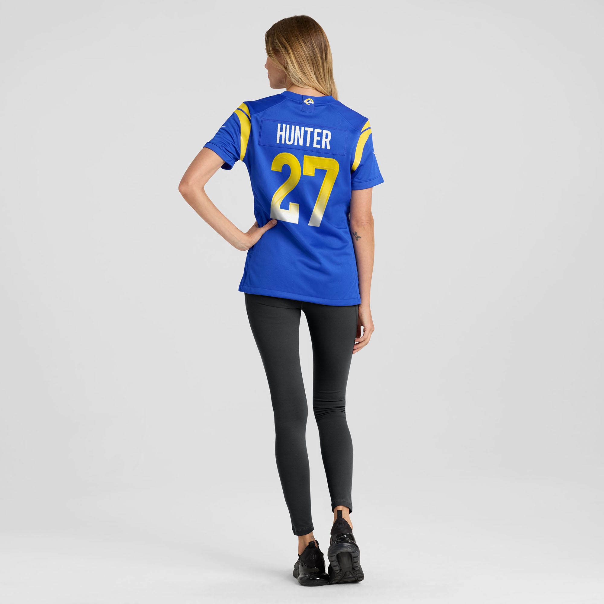 Jarquez Hunter Los Angeles Rams Women's Team Game Jersey - Royal - Image 6