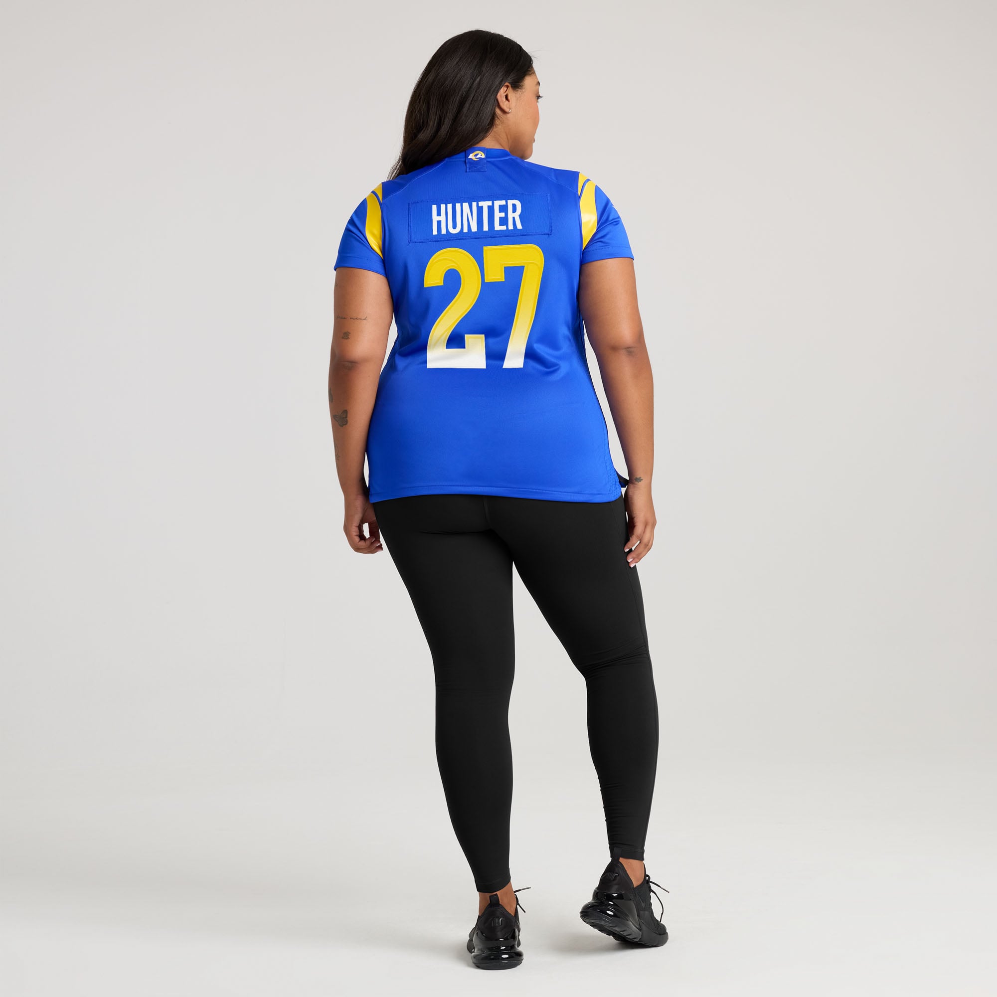 Jarquez Hunter Los Angeles Rams Women's Team Game Jersey - Royal - Image 8