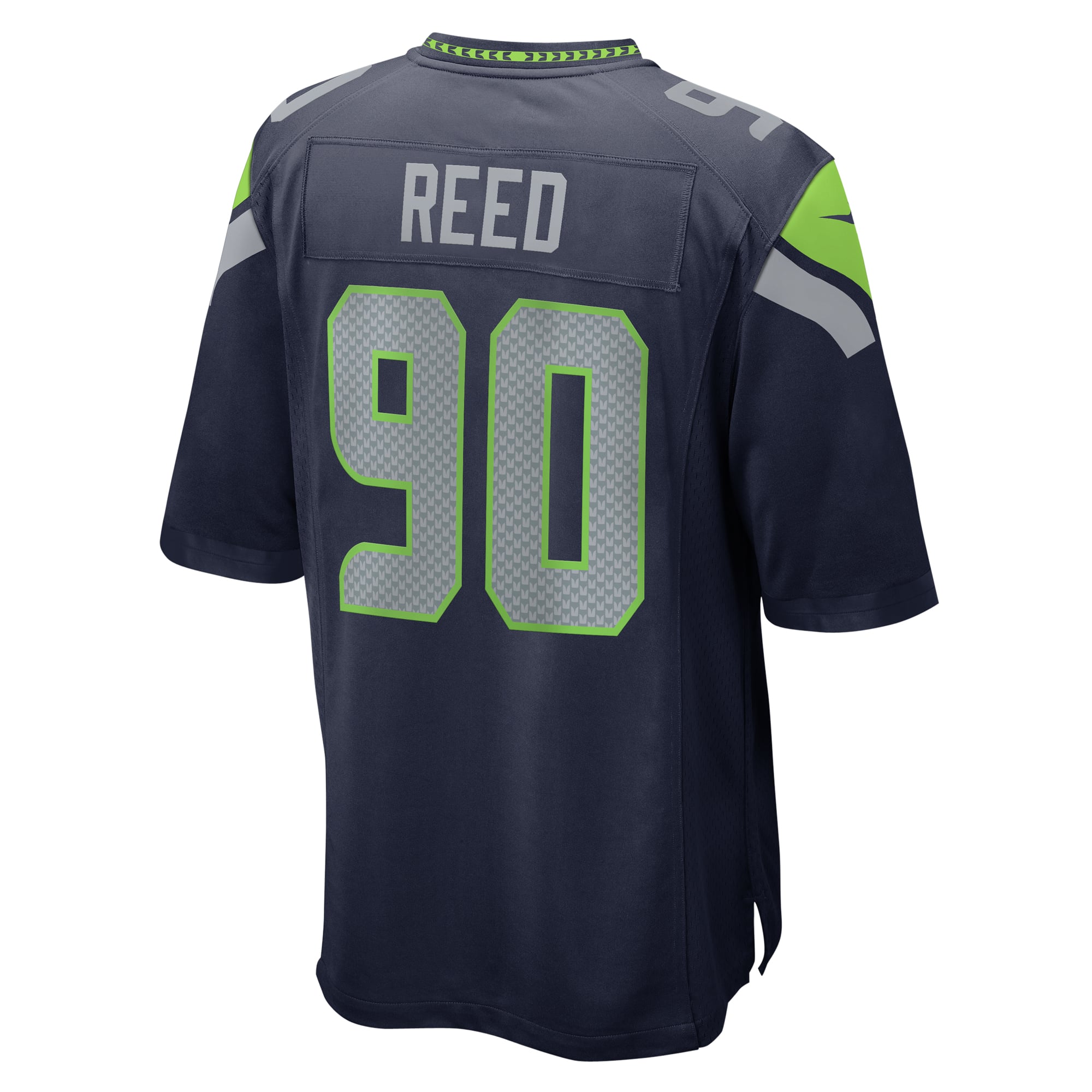 Jarran Reed Seattle Seahawks Game Jersey - College Navy - College Navy - Image 4
