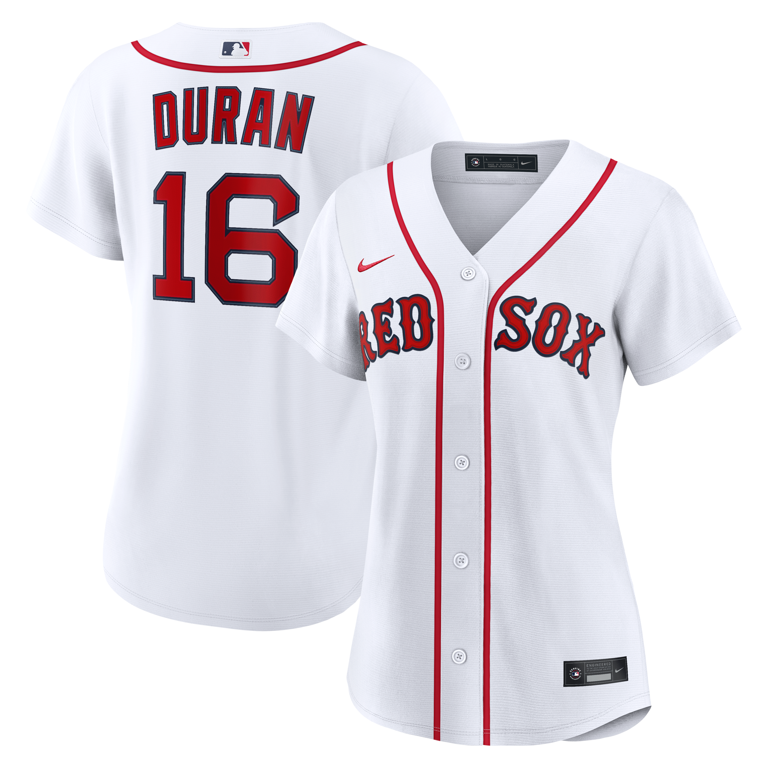Jarren Duran Boston Red Sox Women's Home Player Jersey - White - Image 2