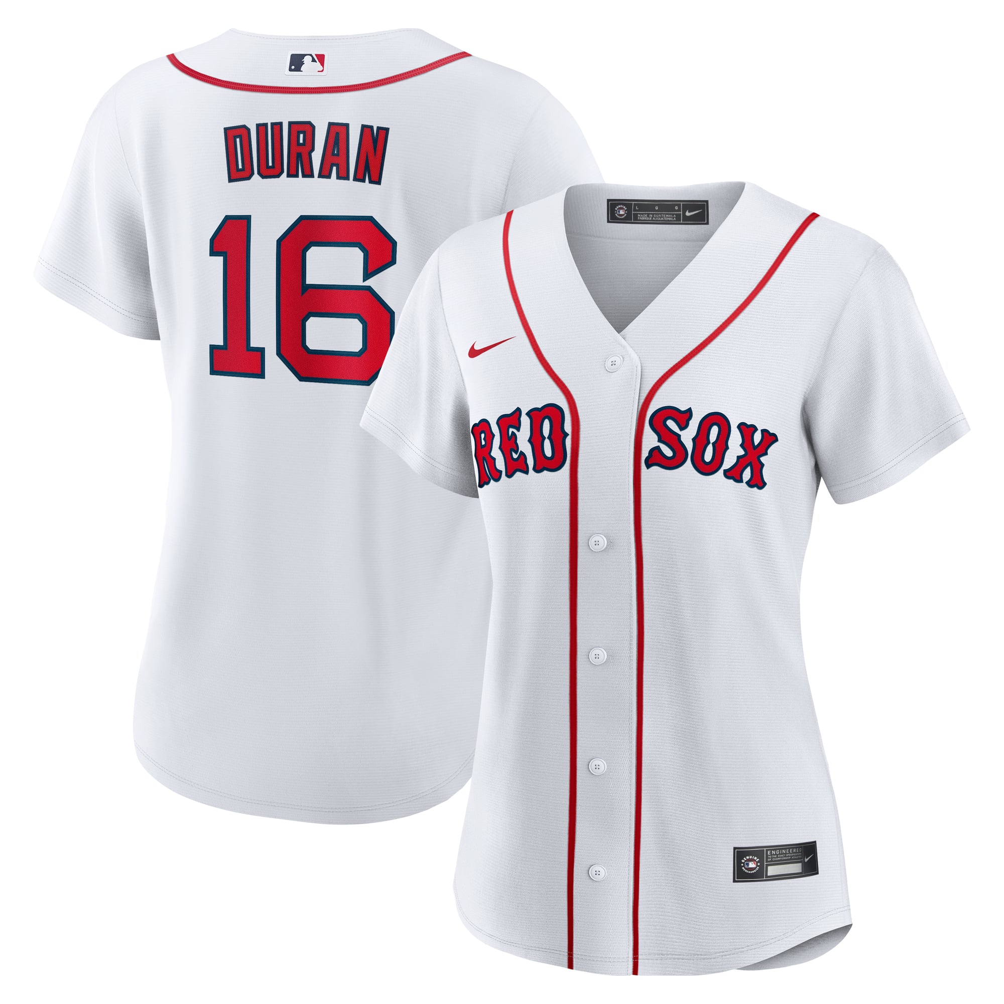 Jarren Duran Boston Red Sox Women's Player Jersey - White - Image 2