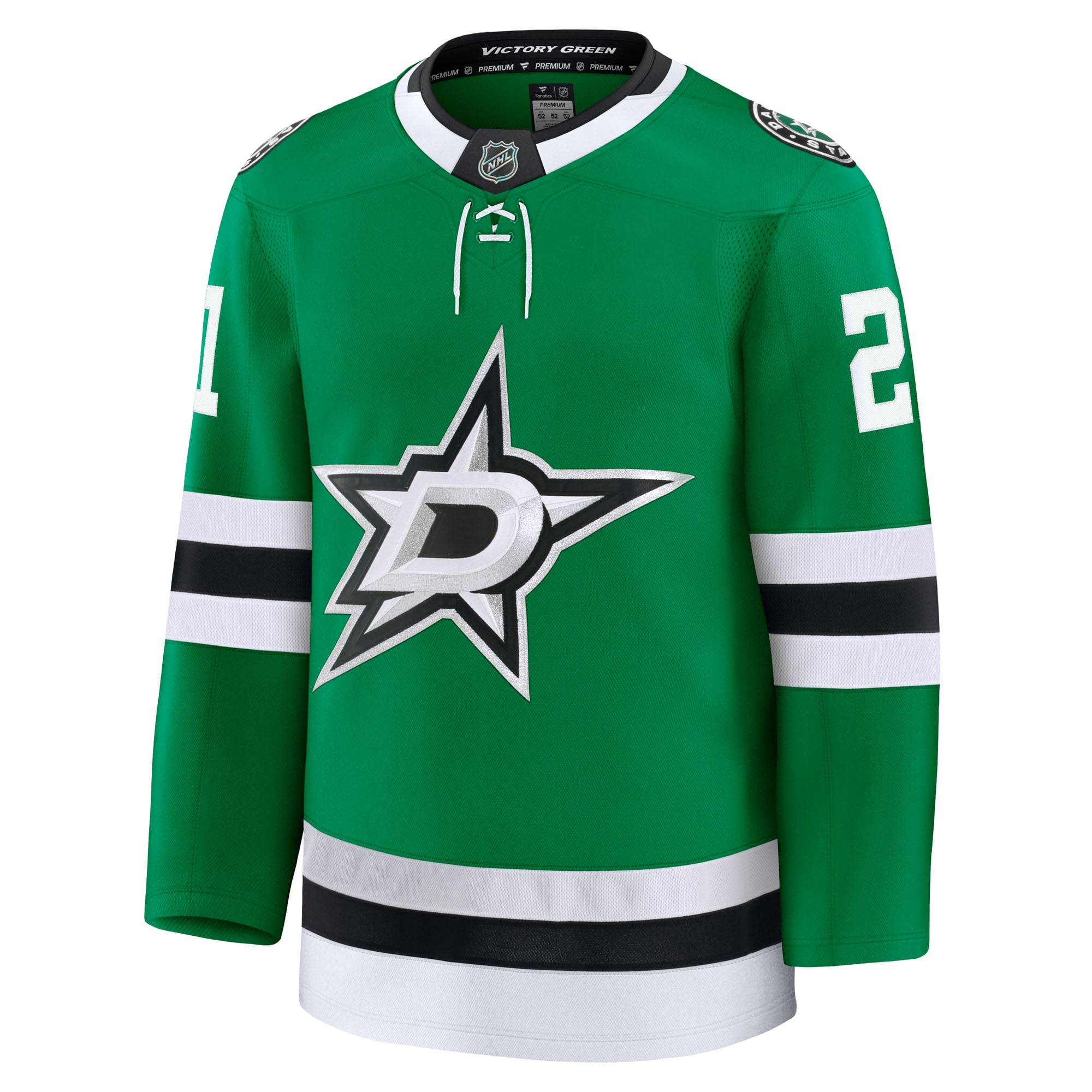 Jason Robertson Dallas Stars Home Premium Jersey - Kelly Green - Image 3