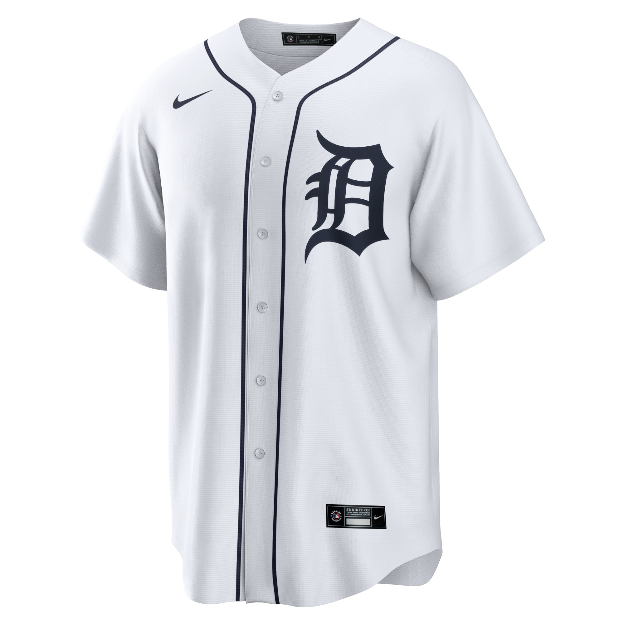 Javier Baez Detroit Tigers Home Player Jersey - White - Image 3