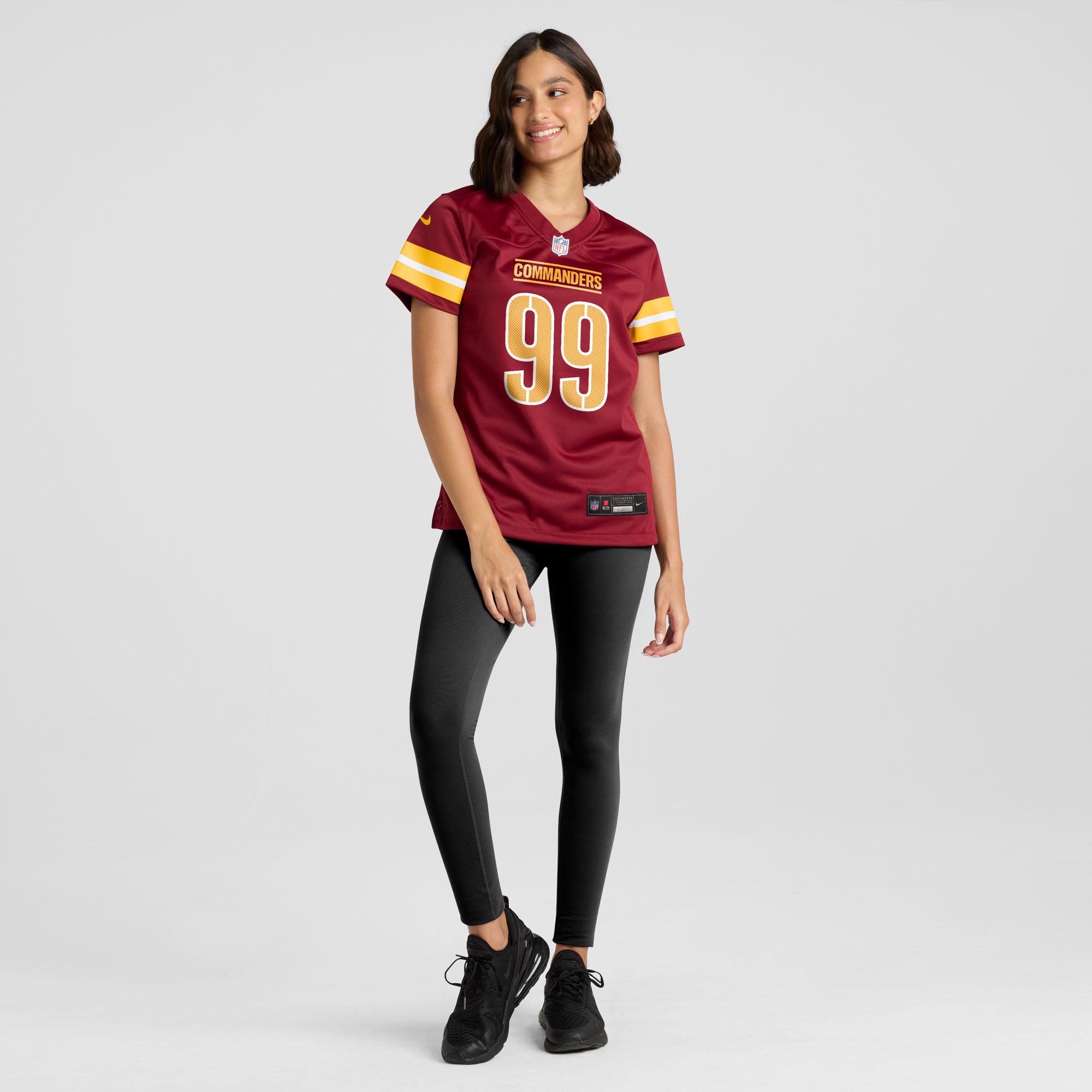 Javon Kinlaw Washington Commanders Women's Team Game Jersey - Burgundy - Image 5