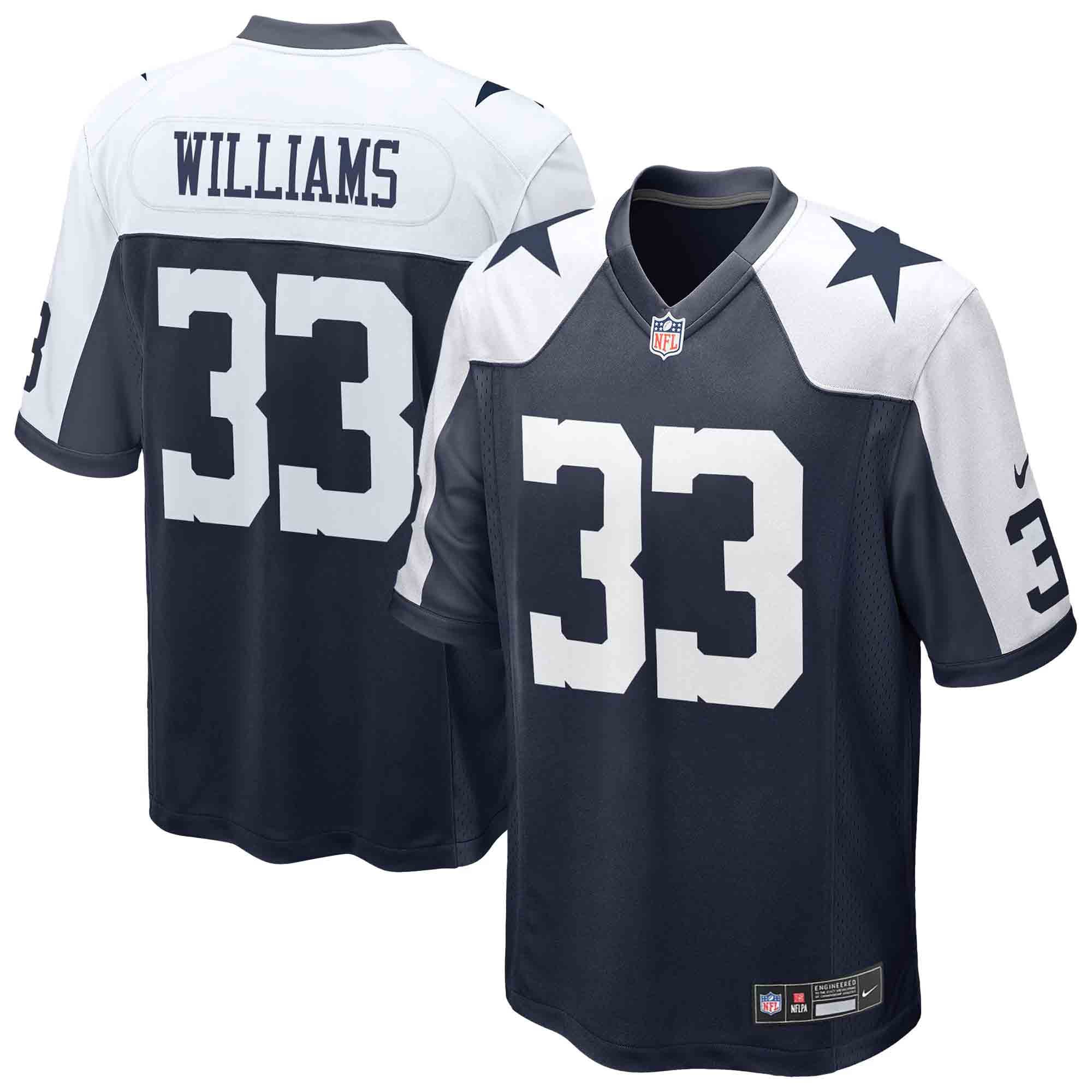 Javonte Williams Dallas Cowboys Game Jersey - Navy - Image 2