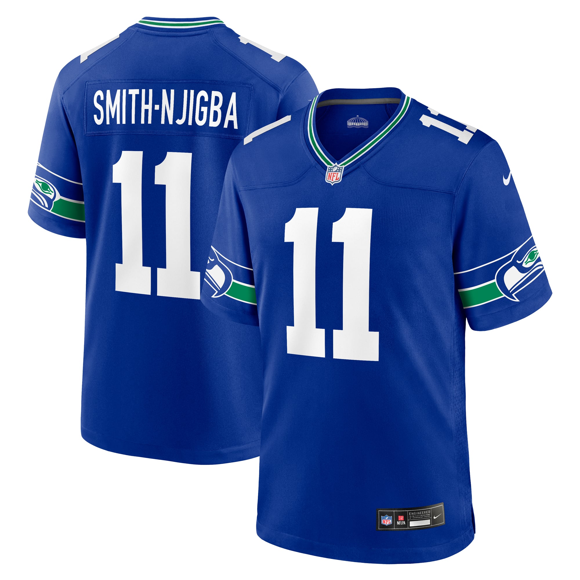 Jaxon Smith-Njigba Seattle Seahawks Game Jersey - Royal - Image 2