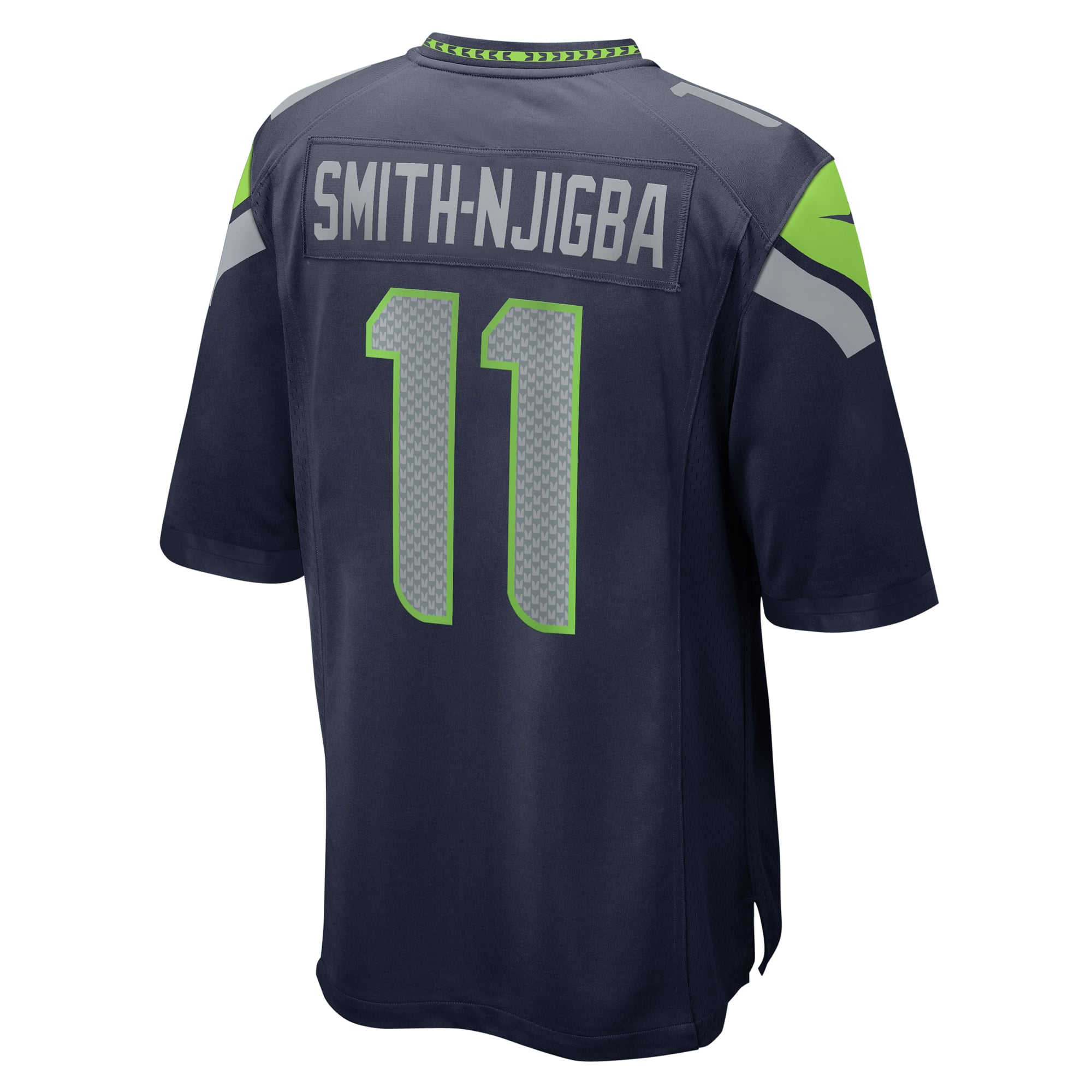 Jaxon Smith-Njigba Seattle Seahawks Throwback Player Game Jersey - College Navy - Image 4