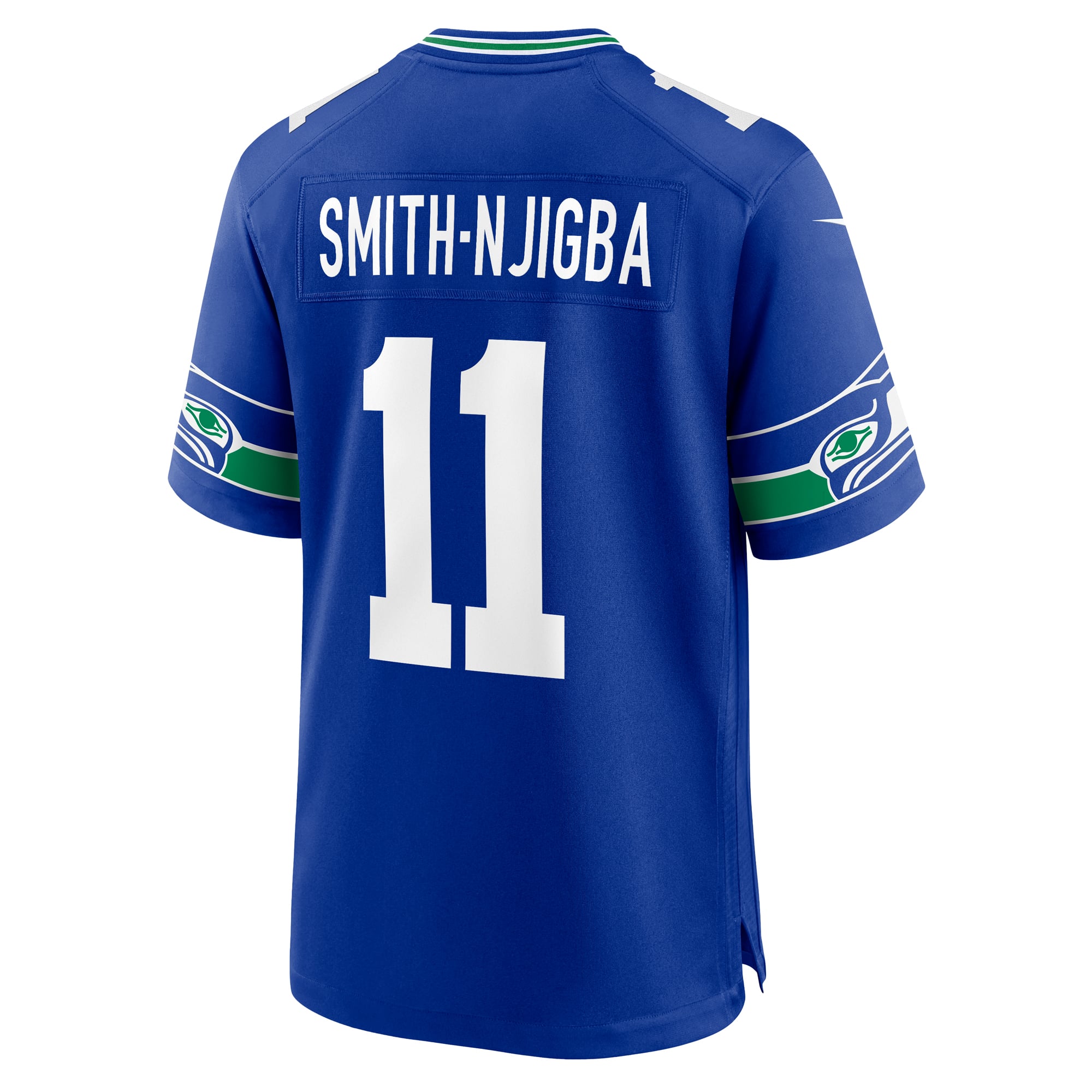 Jaxon Smith-Njigba Seattle Seahawks Throwback Player Game Jersey - Royal - Image 4