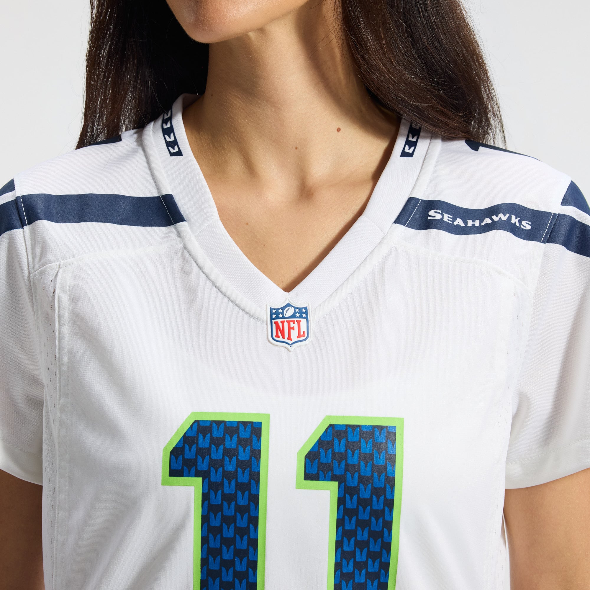 Jaxon Smith-Njigba Seattle Seahawks Women's Game Jersey - White - Image 9