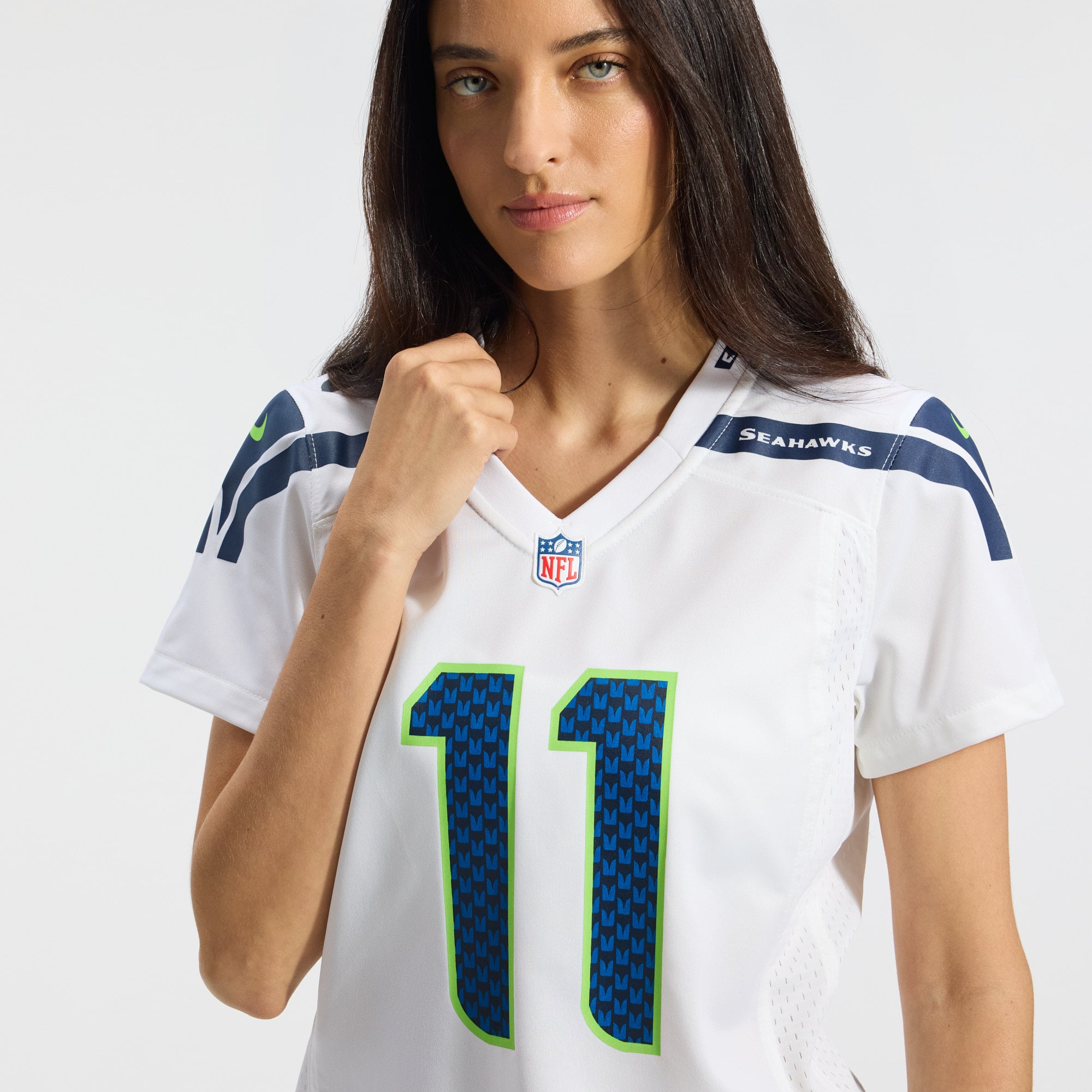 Jaxon Smith-Njigba Seattle Seahawks Women's Game Jersey - White - Image 10