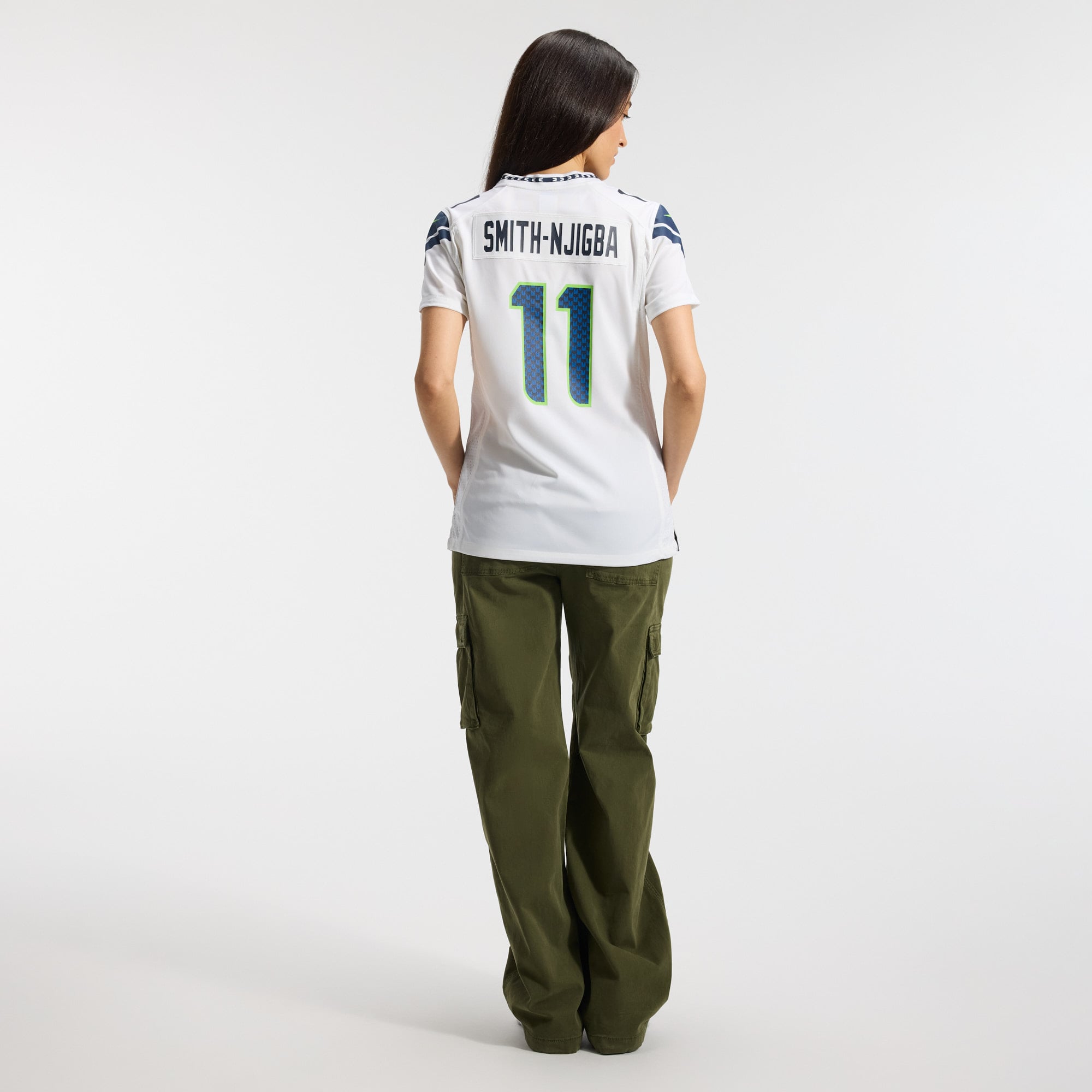 Jaxon Smith-Njigba Seattle Seahawks Women's Game Jersey - White - Image 6