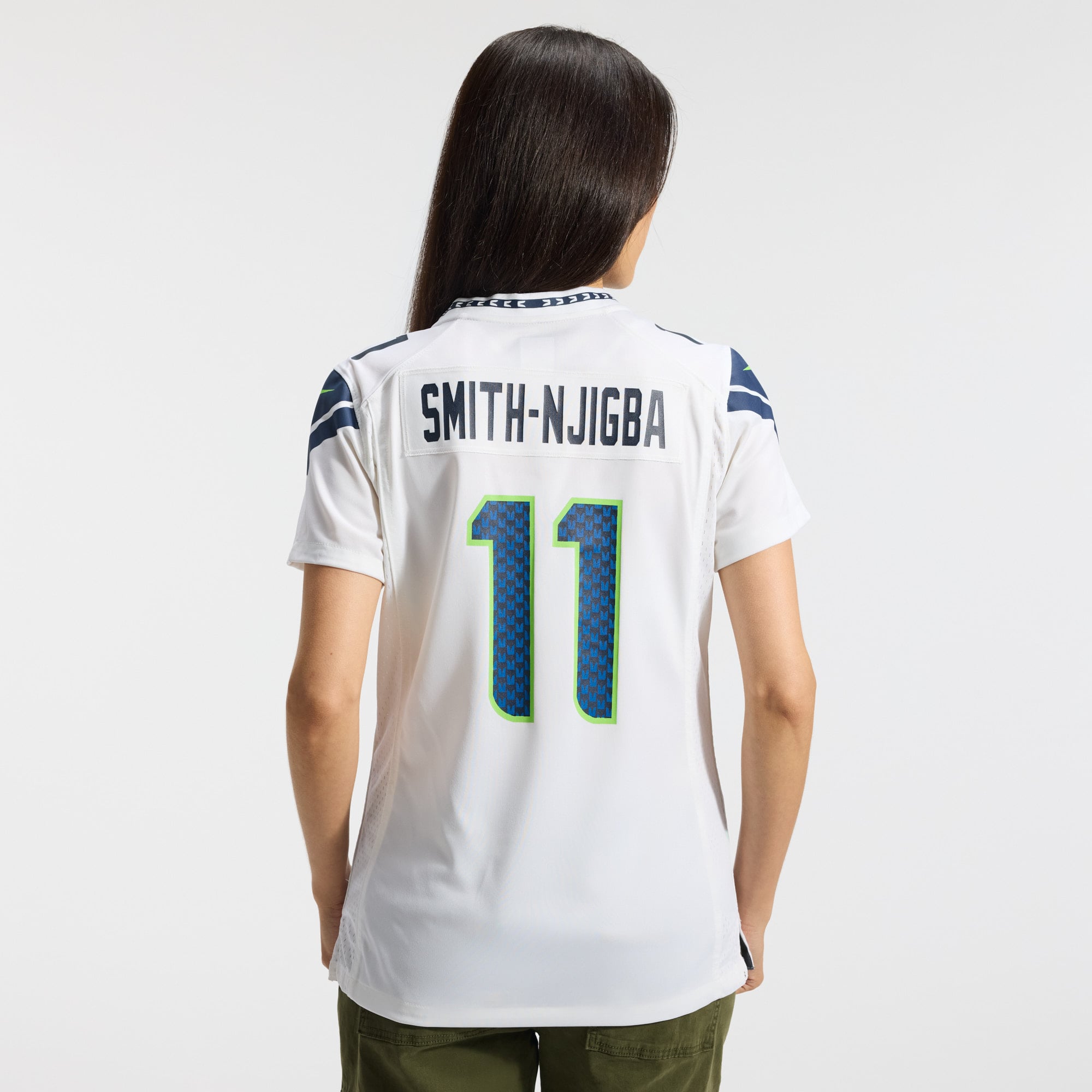 Jaxon Smith-Njigba Seattle Seahawks Women's Game Jersey - White - Image 4