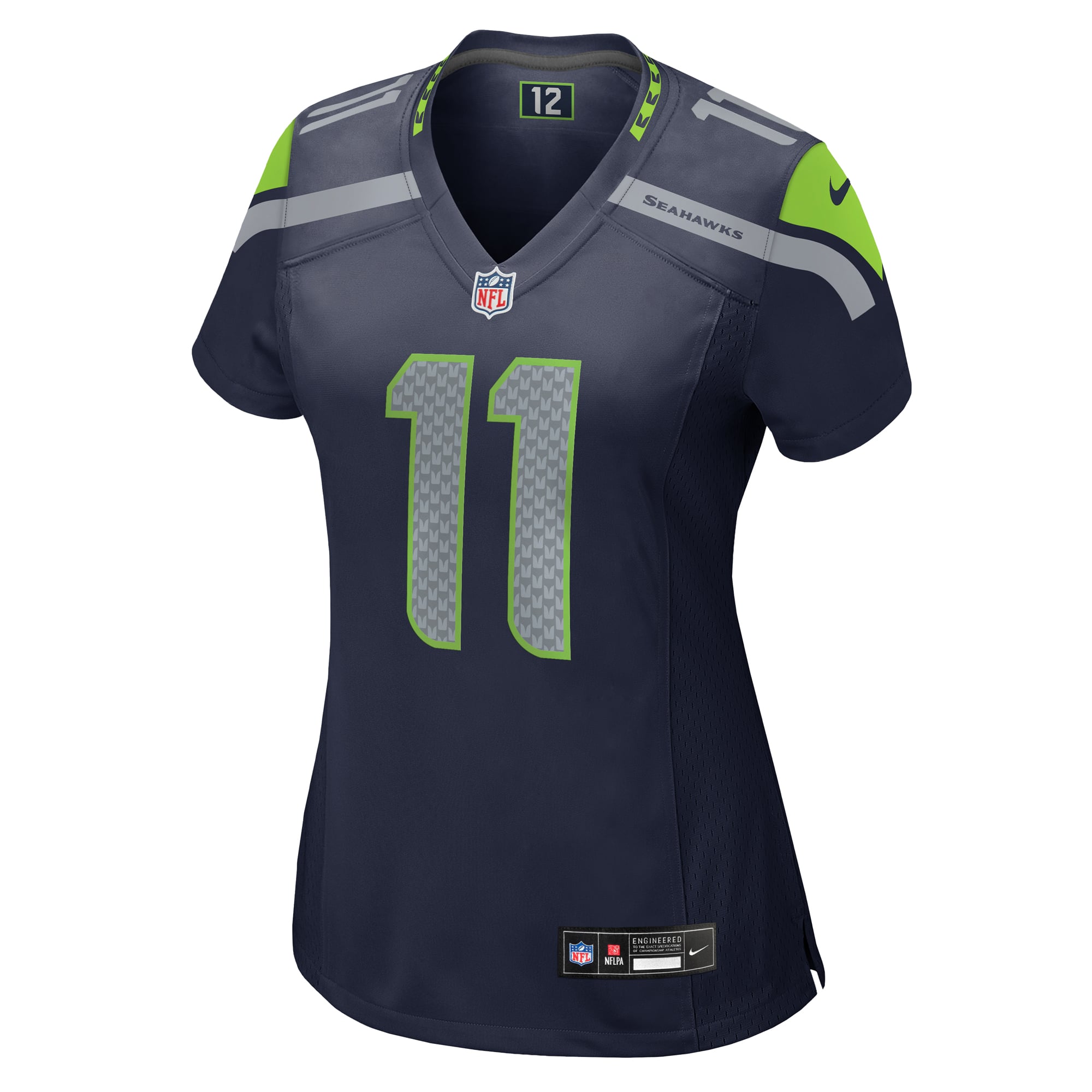 Jaxon Smith-Njigba Seattle Seahawks Women's Throwback Player Game Jersey - College Navy - Image 3