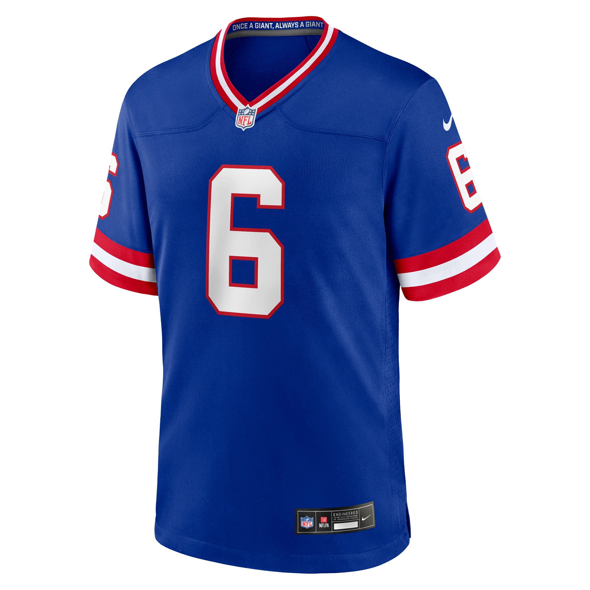 Jaxson Dart New York Giants Alternate 2 Classic Game Jersey - Royal - Image 3
