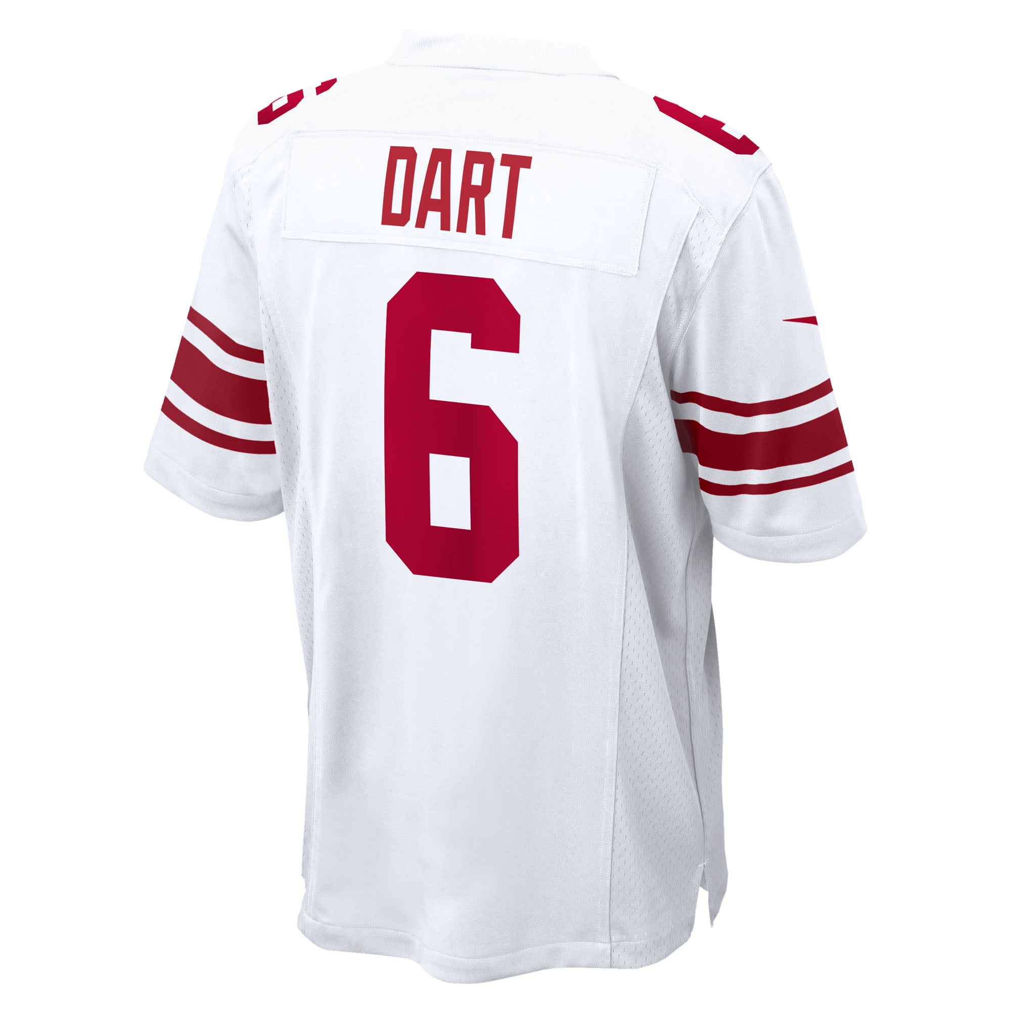 Jaxson Dart New York Giants Alternate Century Red Game Jersey - White - Image 4