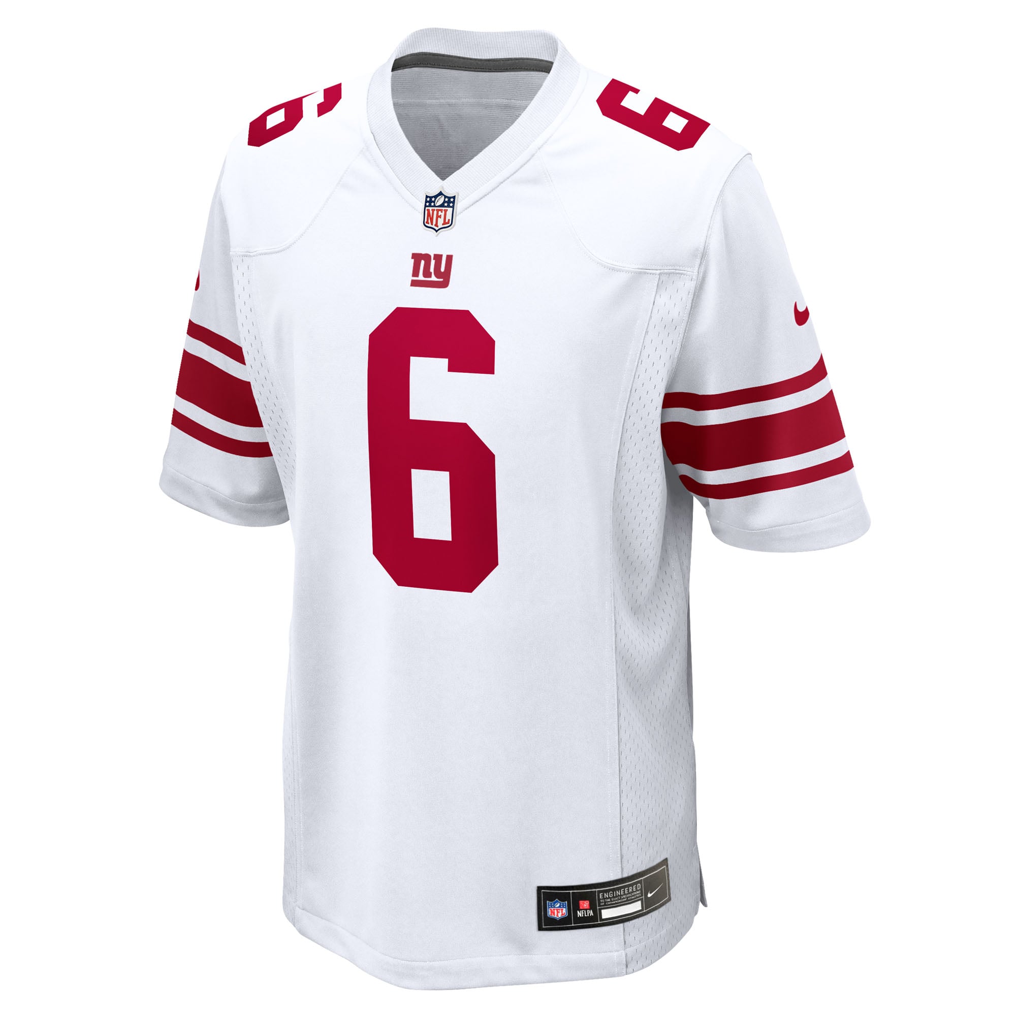 Jaxson Dart New York Giants Alternate Century Red Game Jersey - White - Image 3