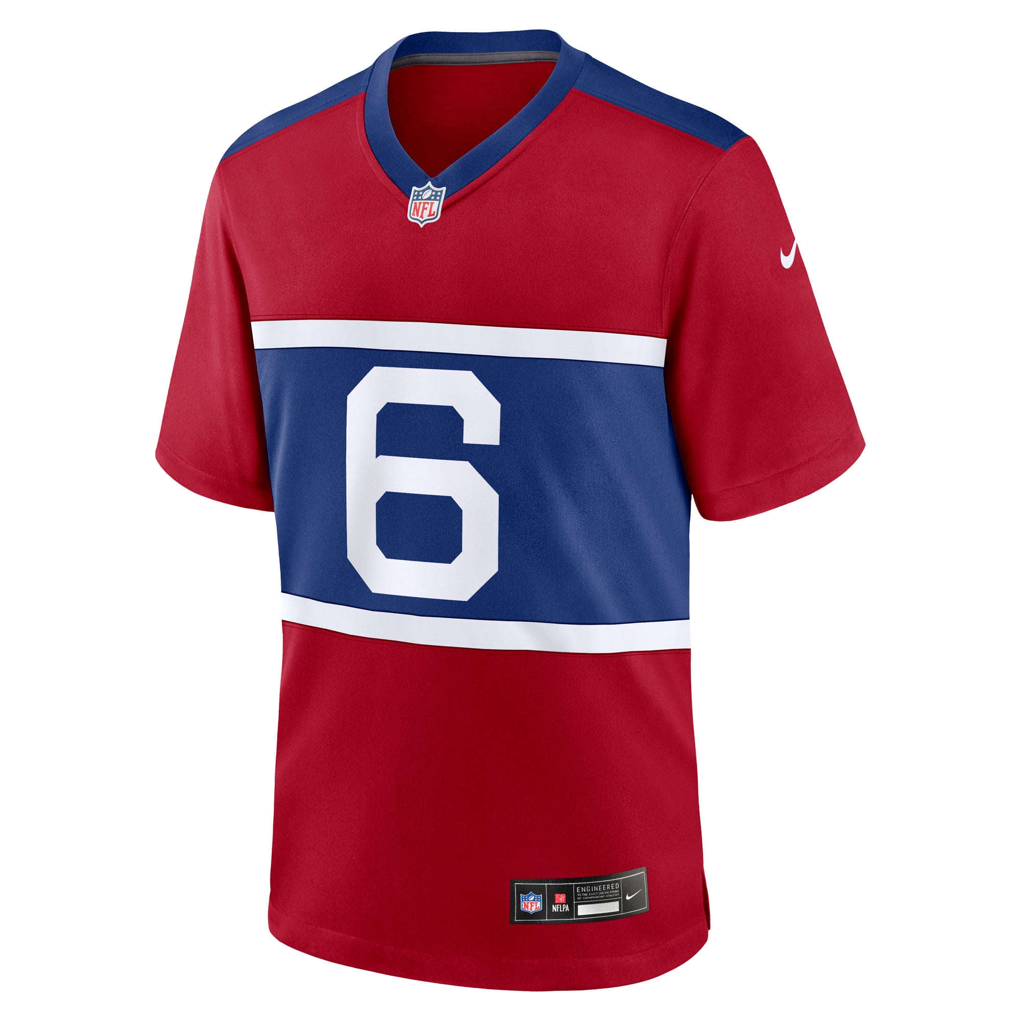 Jaxson Dart New York Giants Team Game Jersey - Red - Image 3