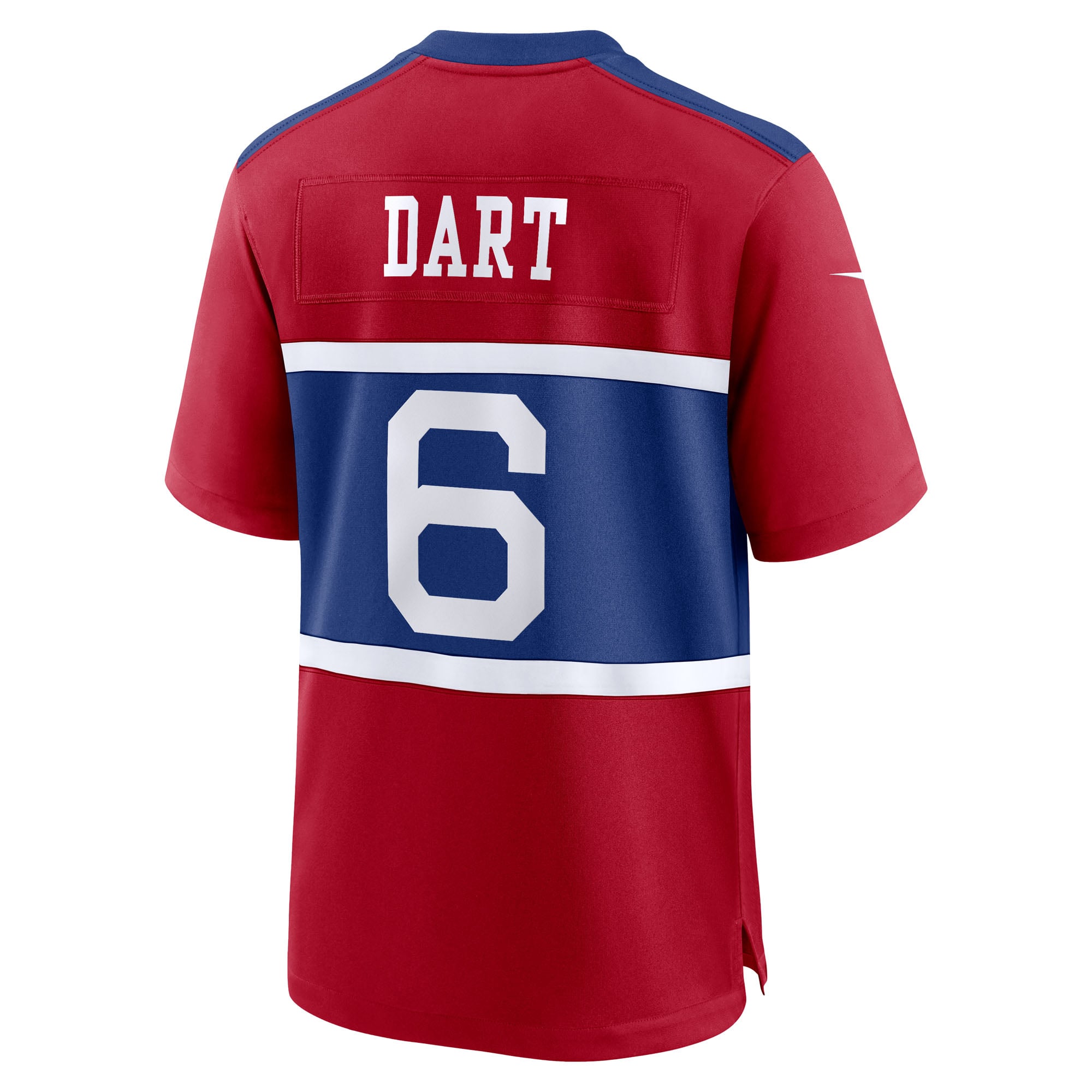 Jaxson Dart New York Giants Team Game Jersey - Red - Image 4