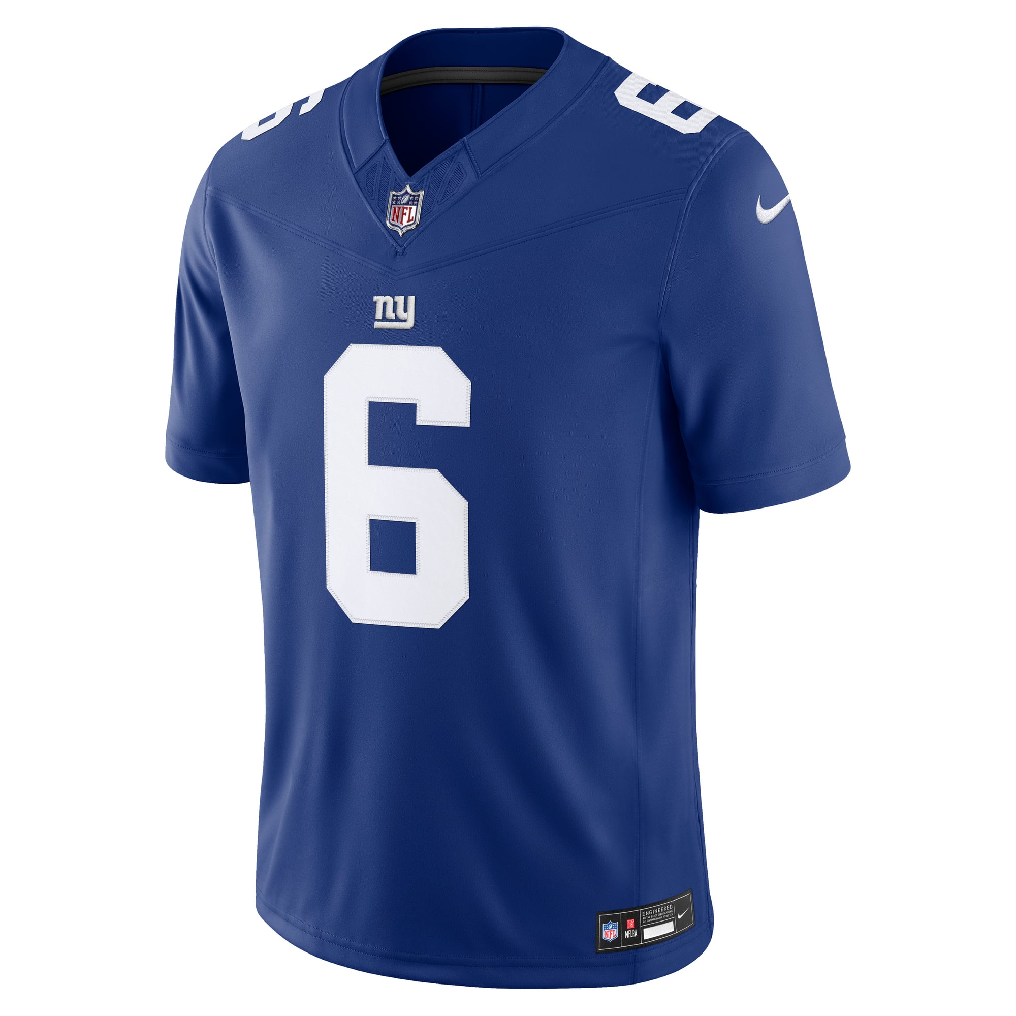 Jaxson Dart New York Giants Team Vapor F.U.S.E. Stitched Limited Jersey - Royal - Image 3