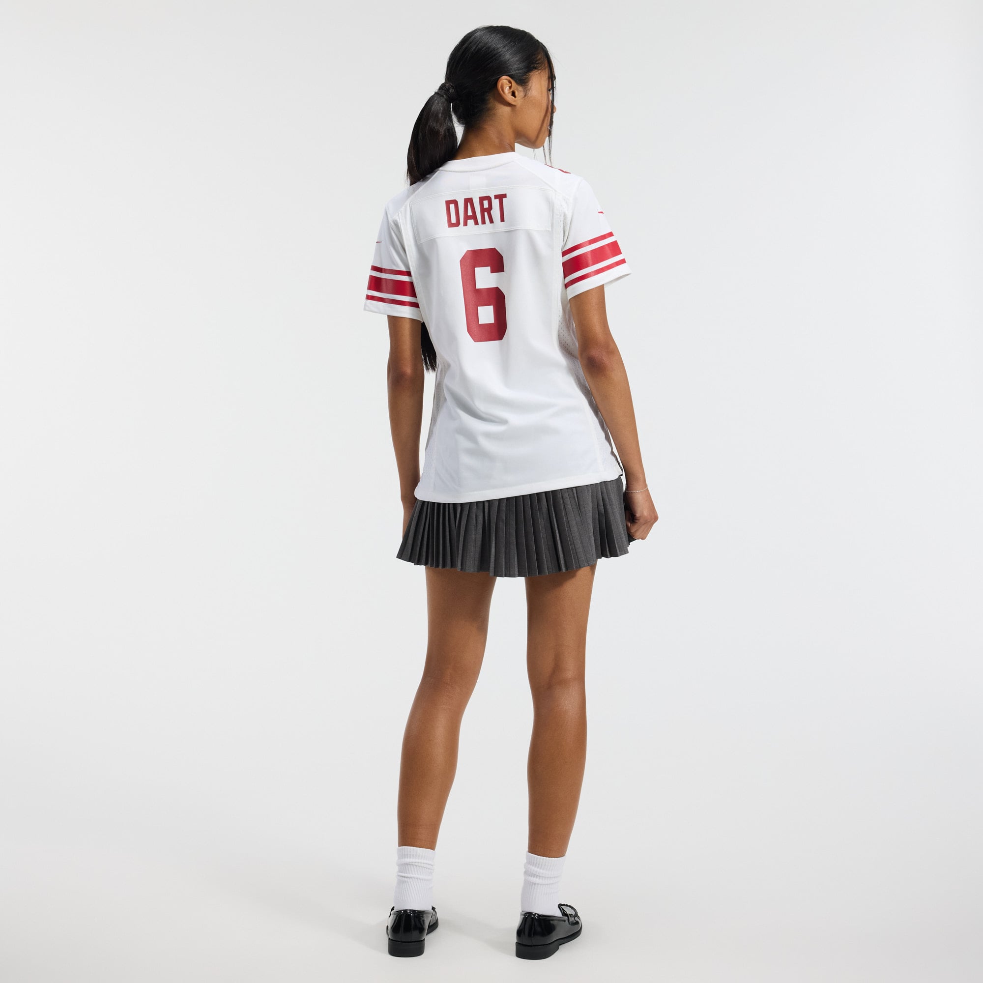 Jaxson Dart New York Giants Women's Game Jersey - White - White - Image 7