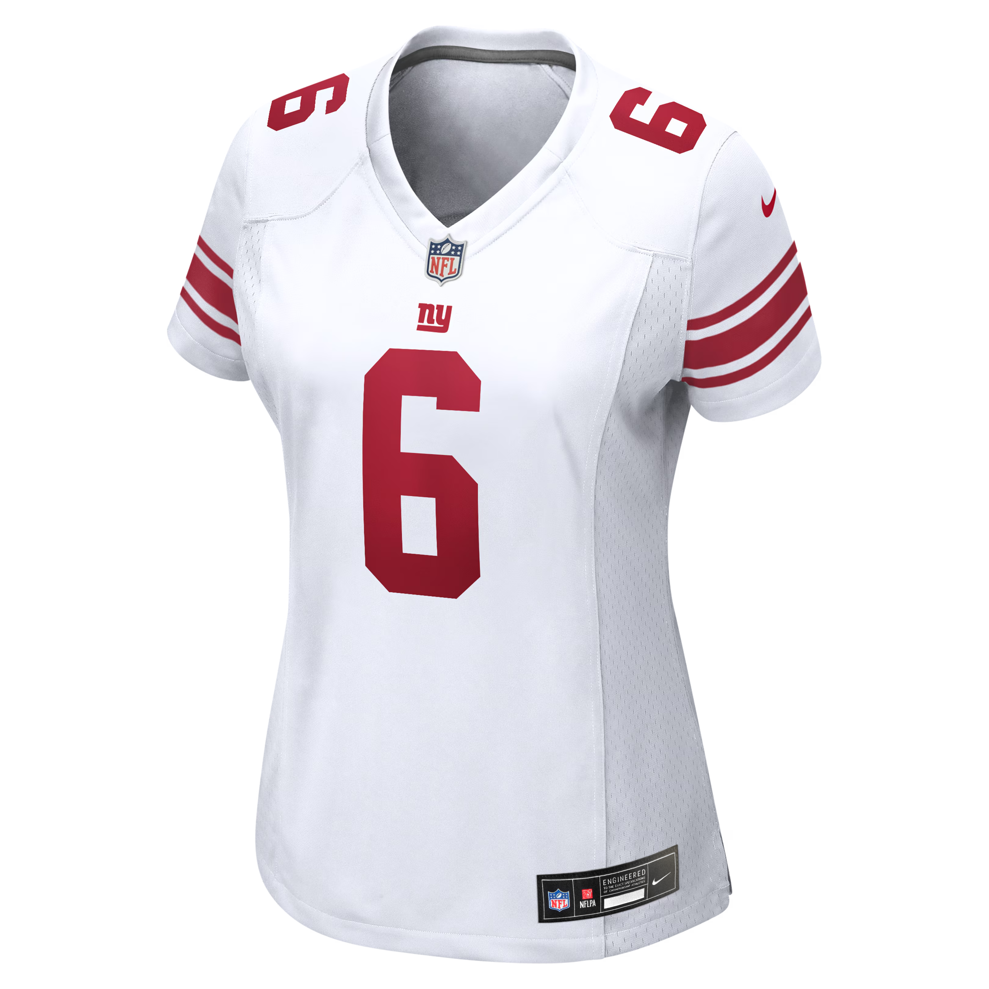 Jaxson Dart New York Giants Women's Game Jersey - White - White - Image 8