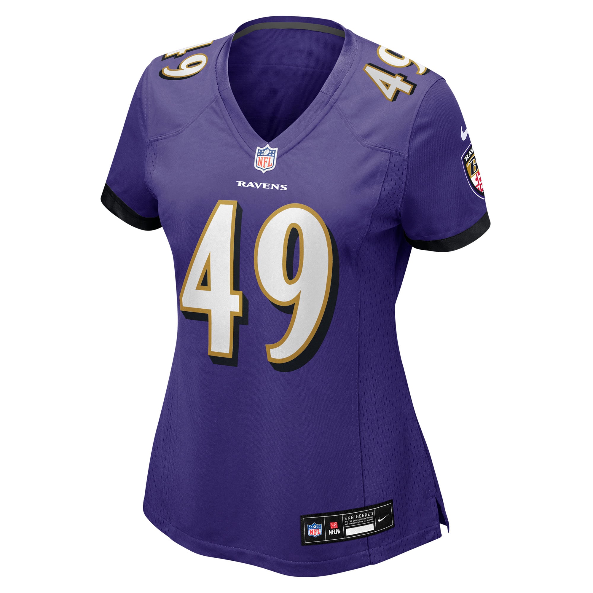 Jay Higgins IV Baltimore Ravens Women's Team Game Jersey - Purple - Image 3