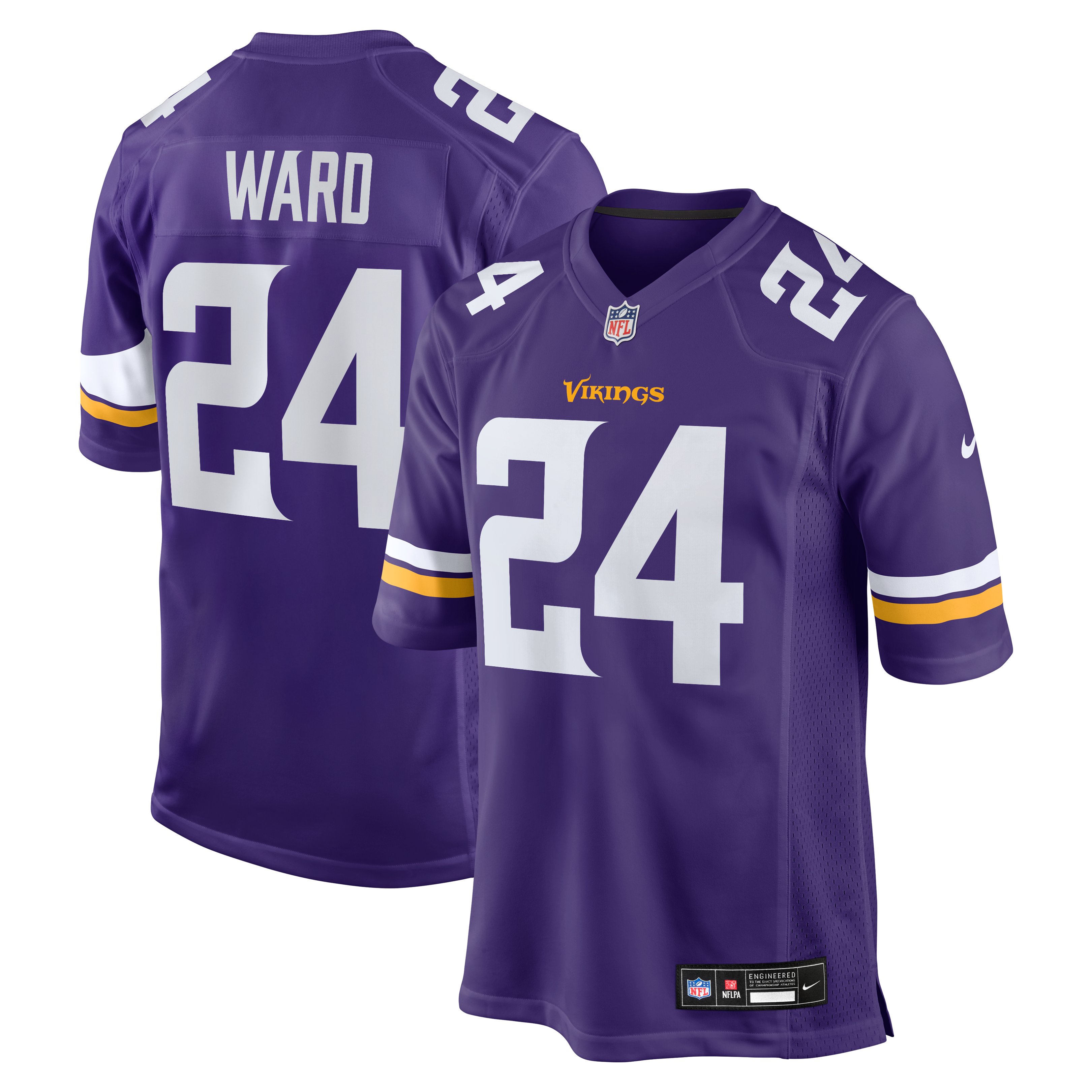 Jay Ward Minnesota Vikings Team Game Jersey - Purple