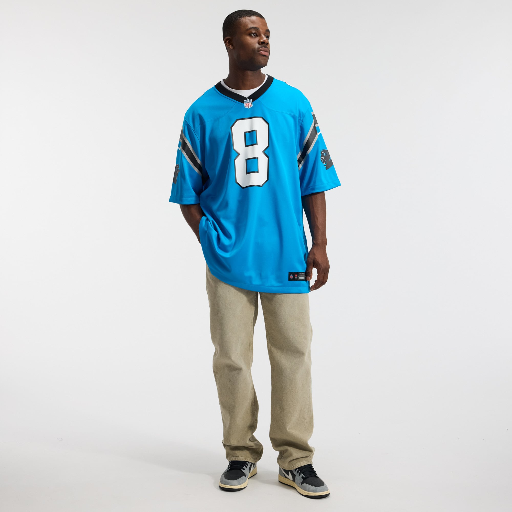 Jaycee Horn Carolina Panthers Alternate Game Jersey - Blue - Image 5