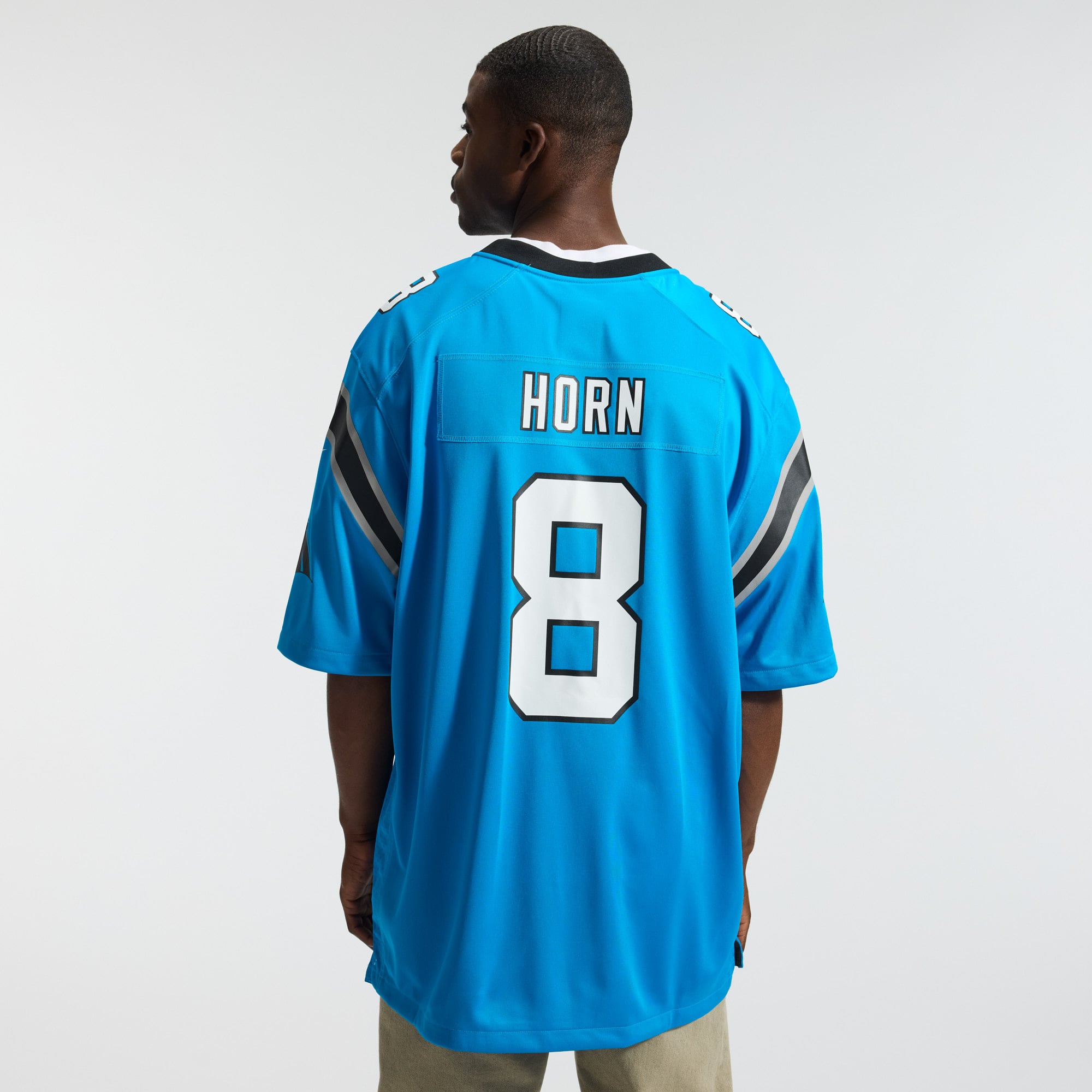 Jaycee Horn Carolina Panthers Alternate Game Jersey - Blue - Image 4