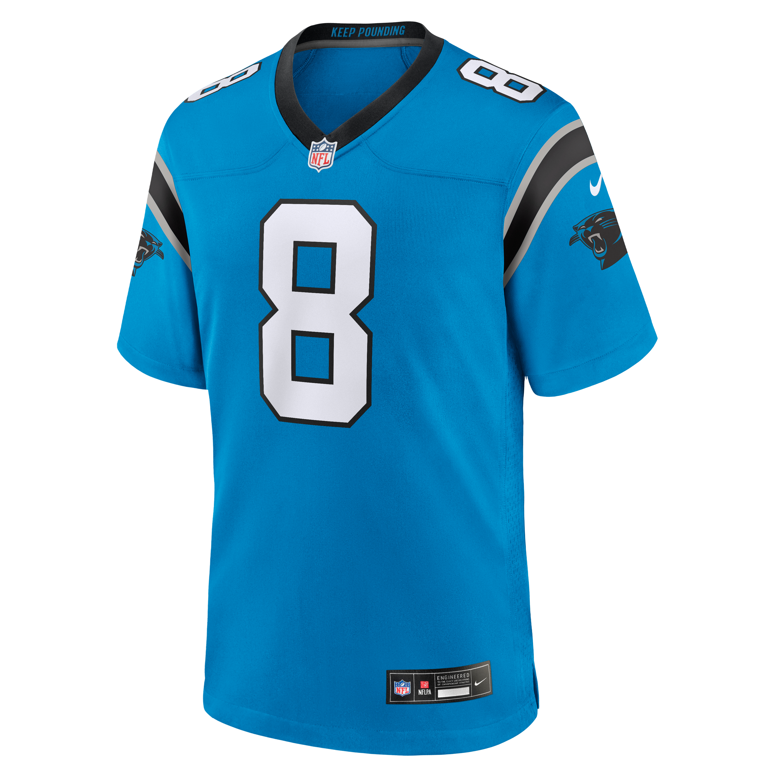 Jaycee Horn Carolina Panthers Alternate Game Jersey - Blue - Image 7